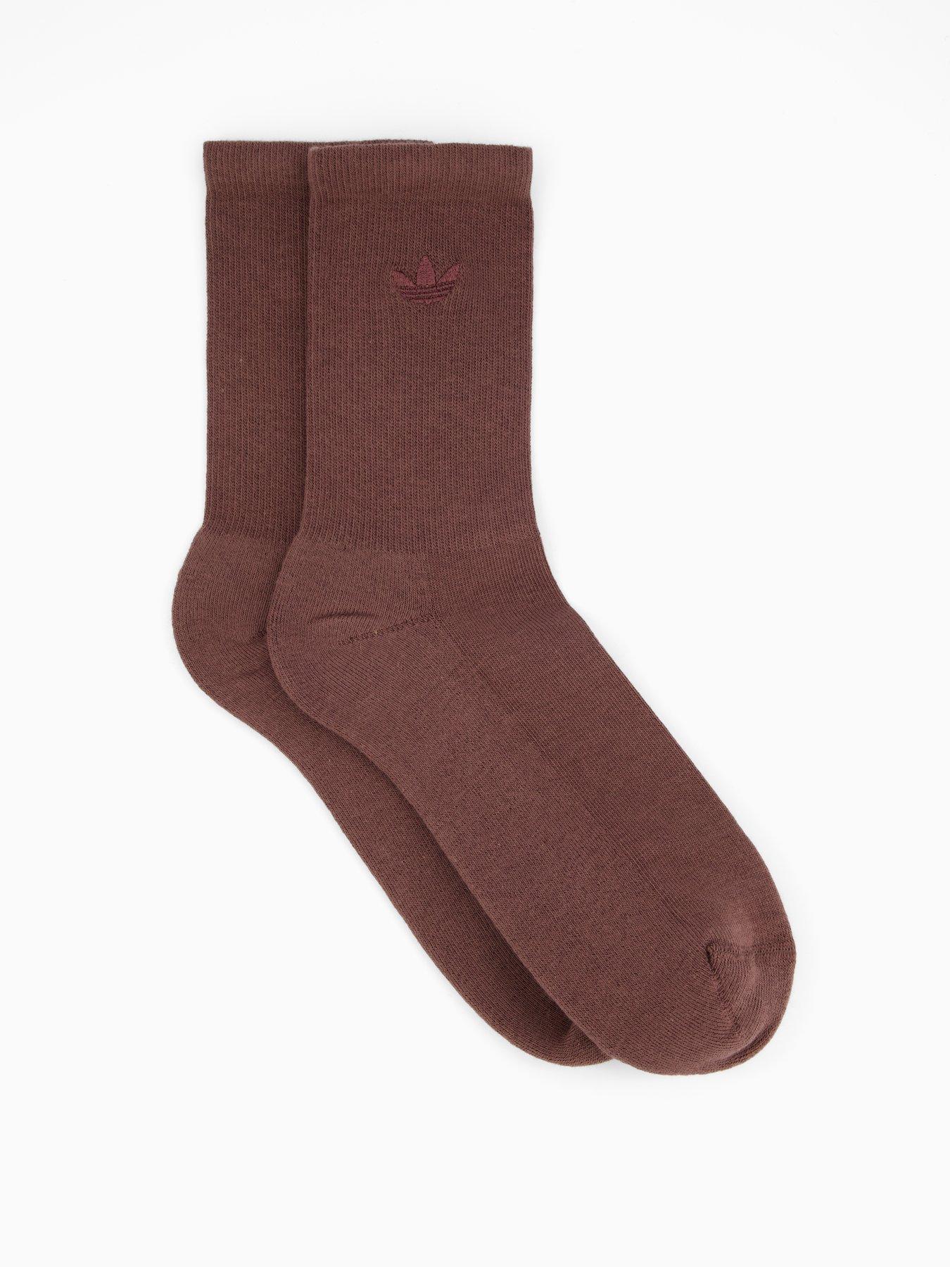 Image 2 of 4 of adidas Originals Unisex 2-Toned Cr Socks2 Pack - Brown
