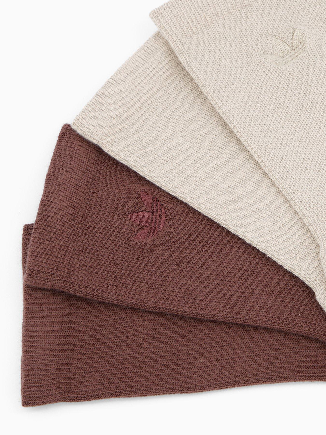 Image 3 of 4 of adidas Originals Unisex 2-Toned Cr Socks2 Pack - Brown