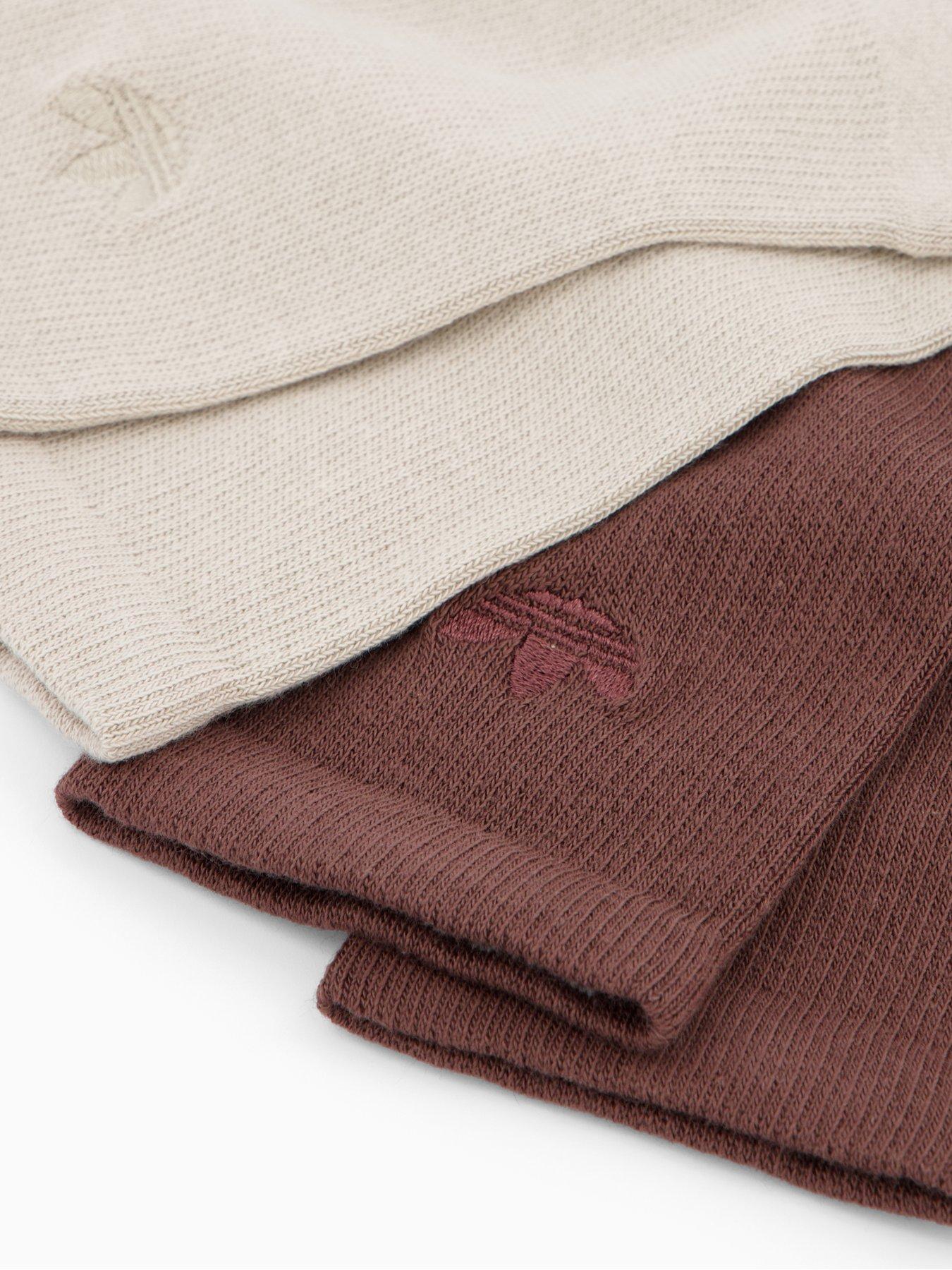 Image 4 of 4 of adidas Originals Unisex 2-Toned Cr Socks2 Pack - Brown