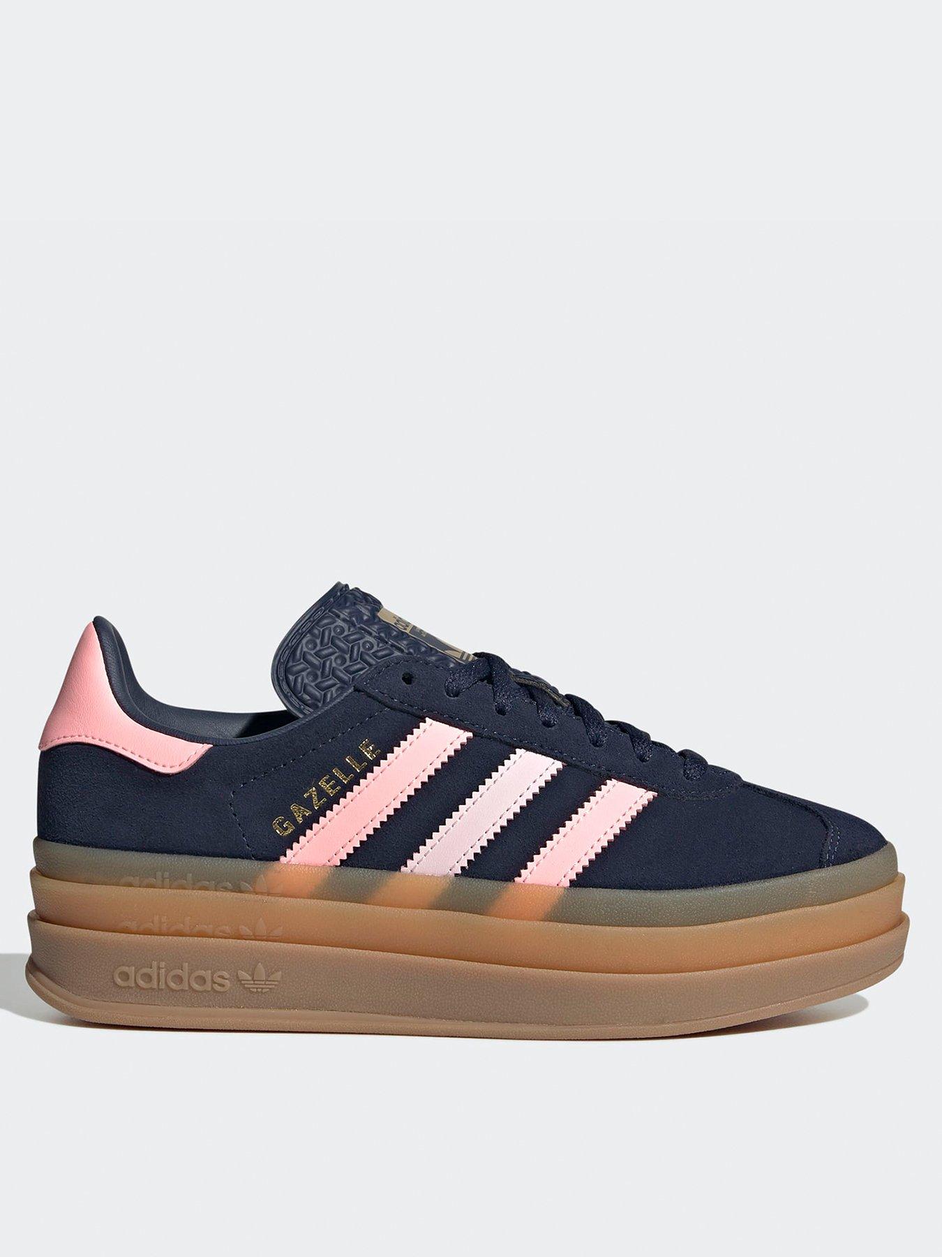  image of adidas-originals-junior-gazelle-bold-trainers-navy