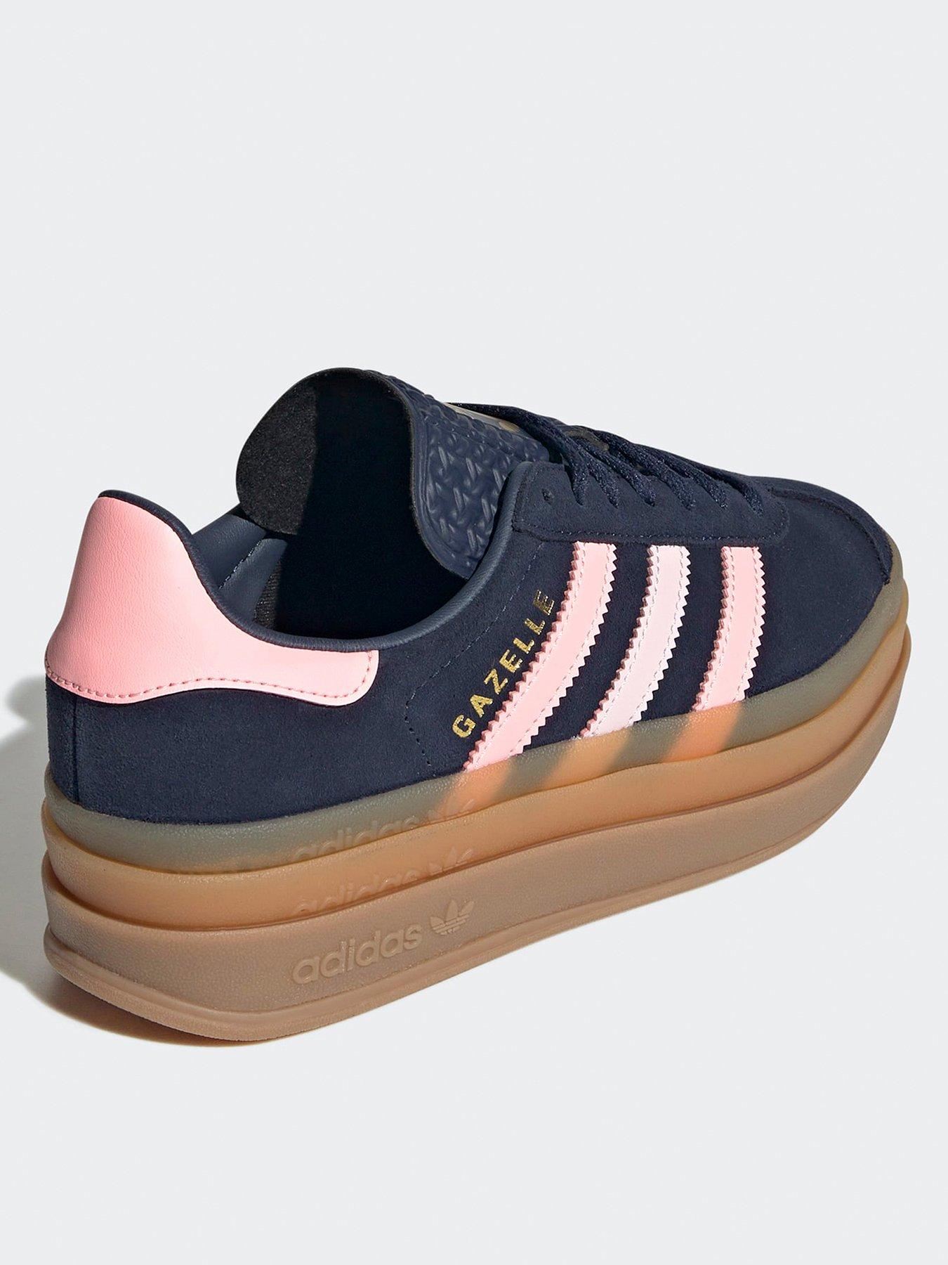  image of adidas-originals-junior-gazelle-bold-trainers-navy