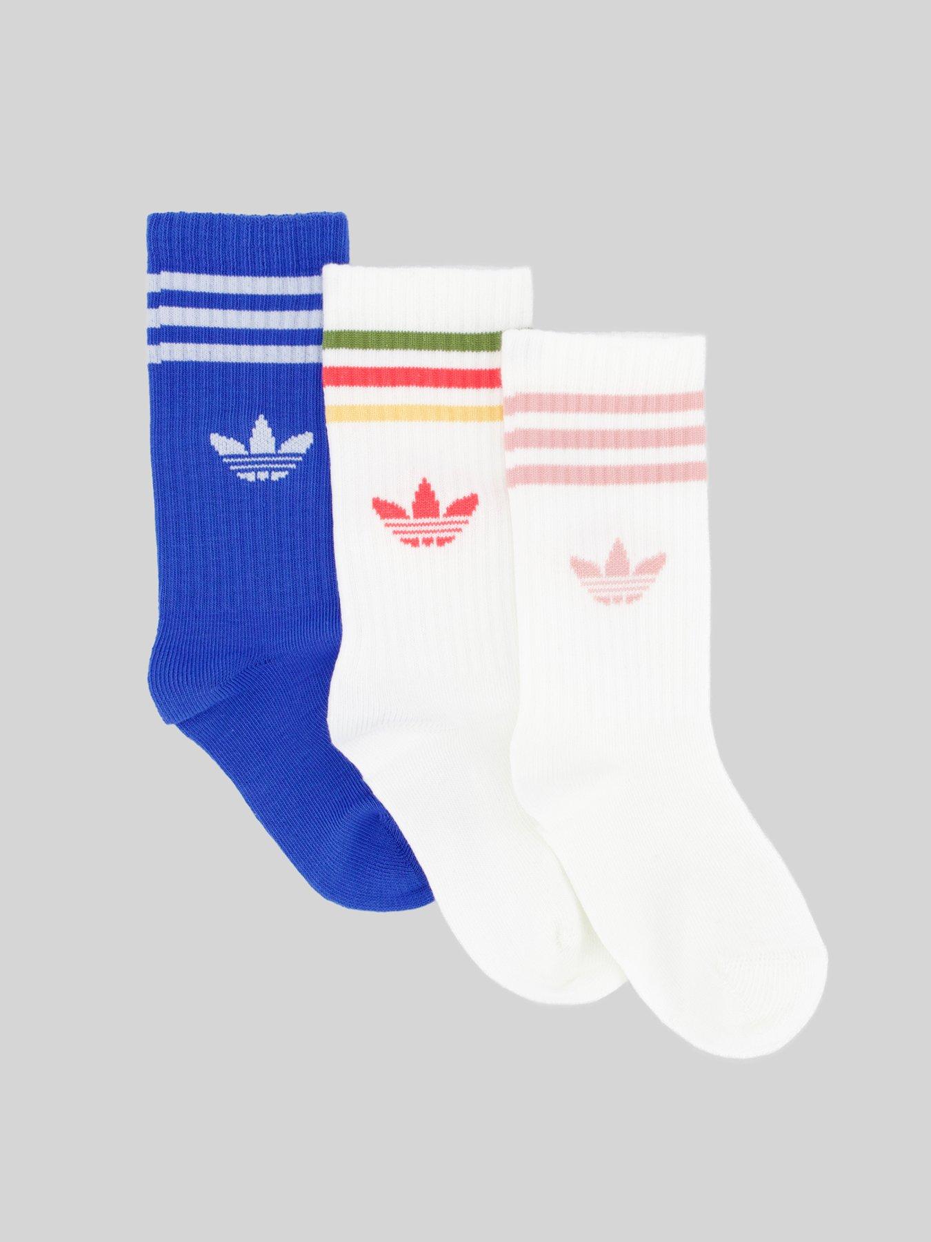 adidas Originals Kids Crew Sock 3 Pack - Multi