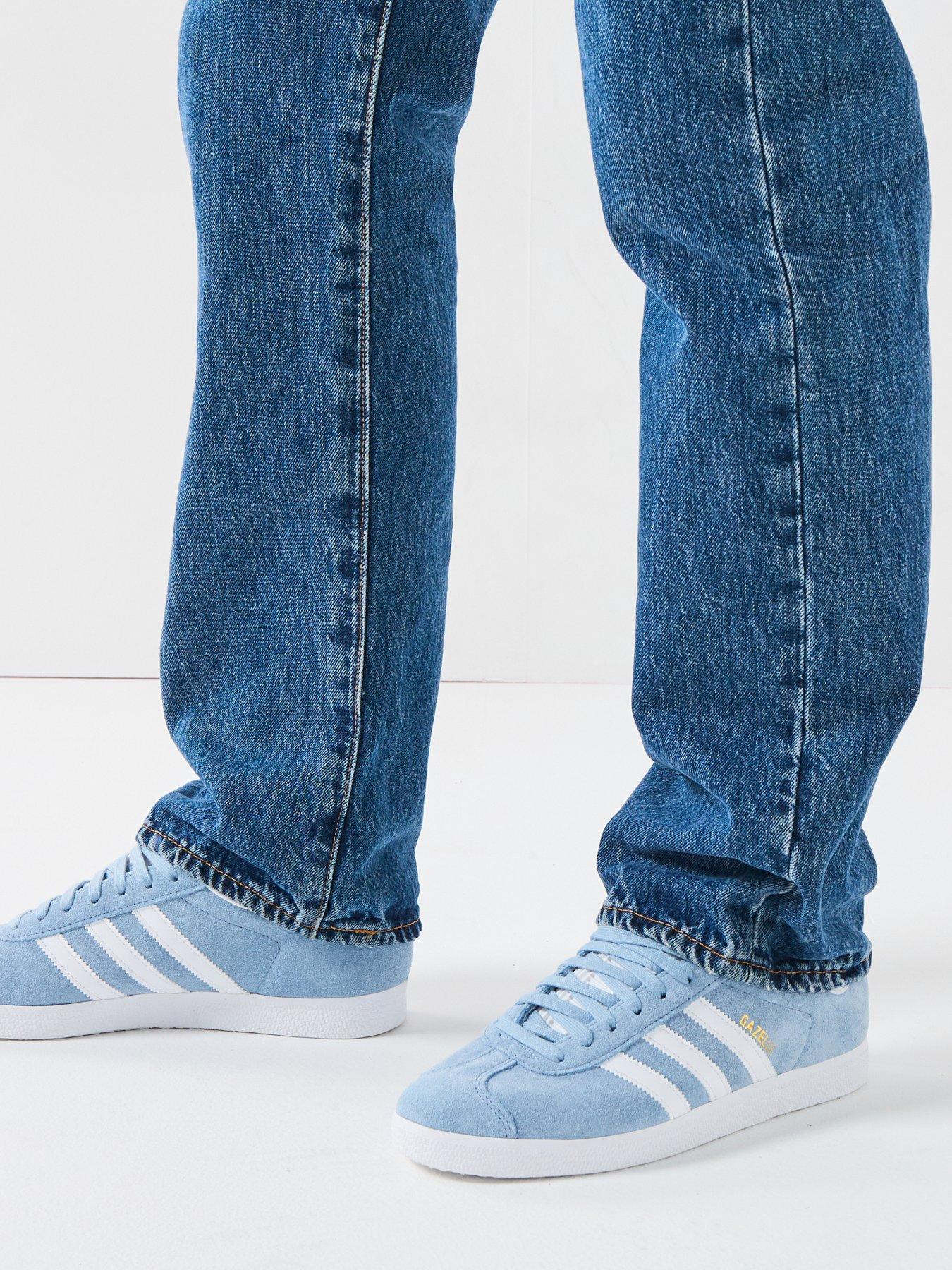 undefined Unisex Gazelle Trainers - Light Blue