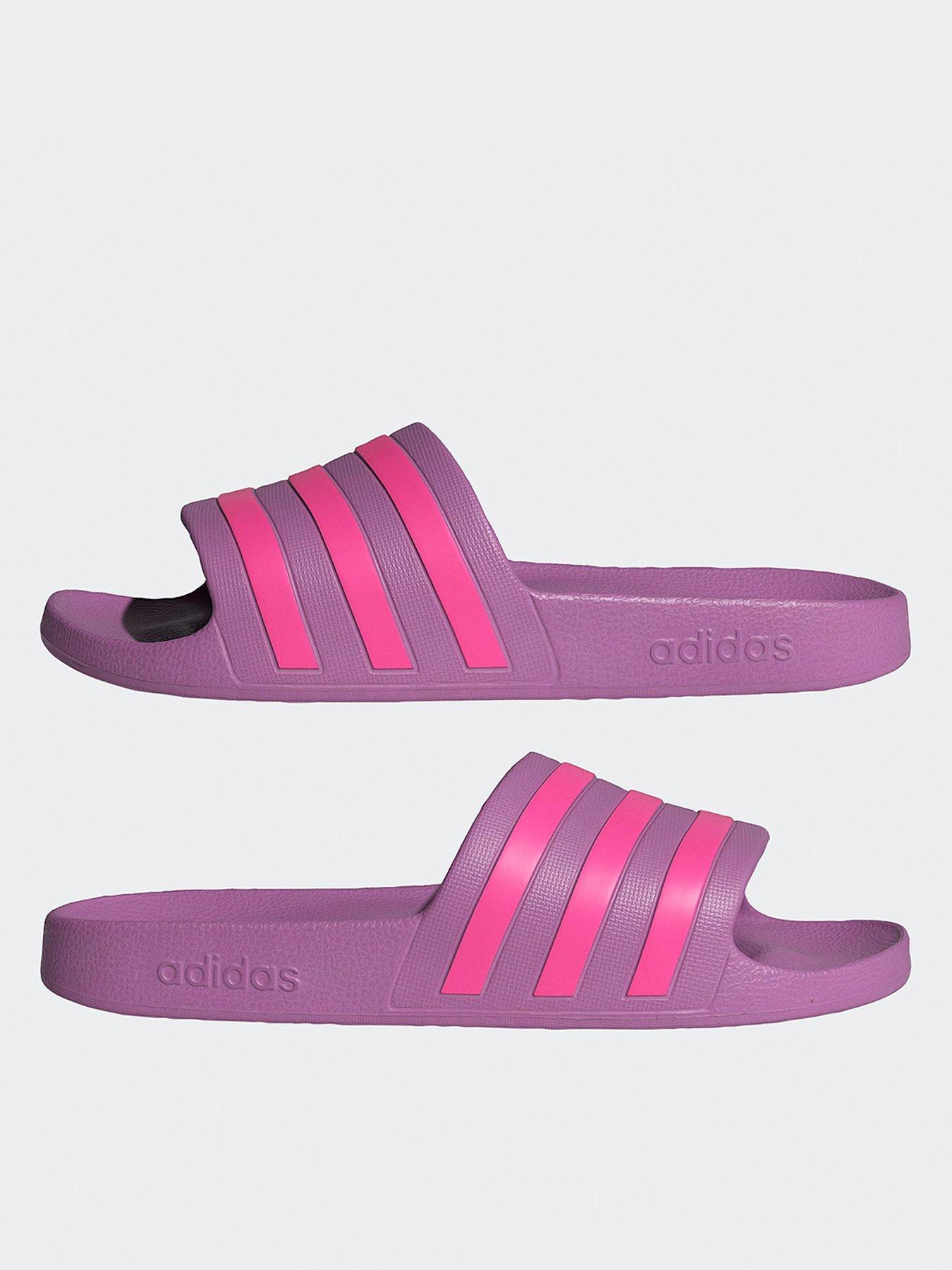 undefined Women's Adilette Aqua Slides - Purple