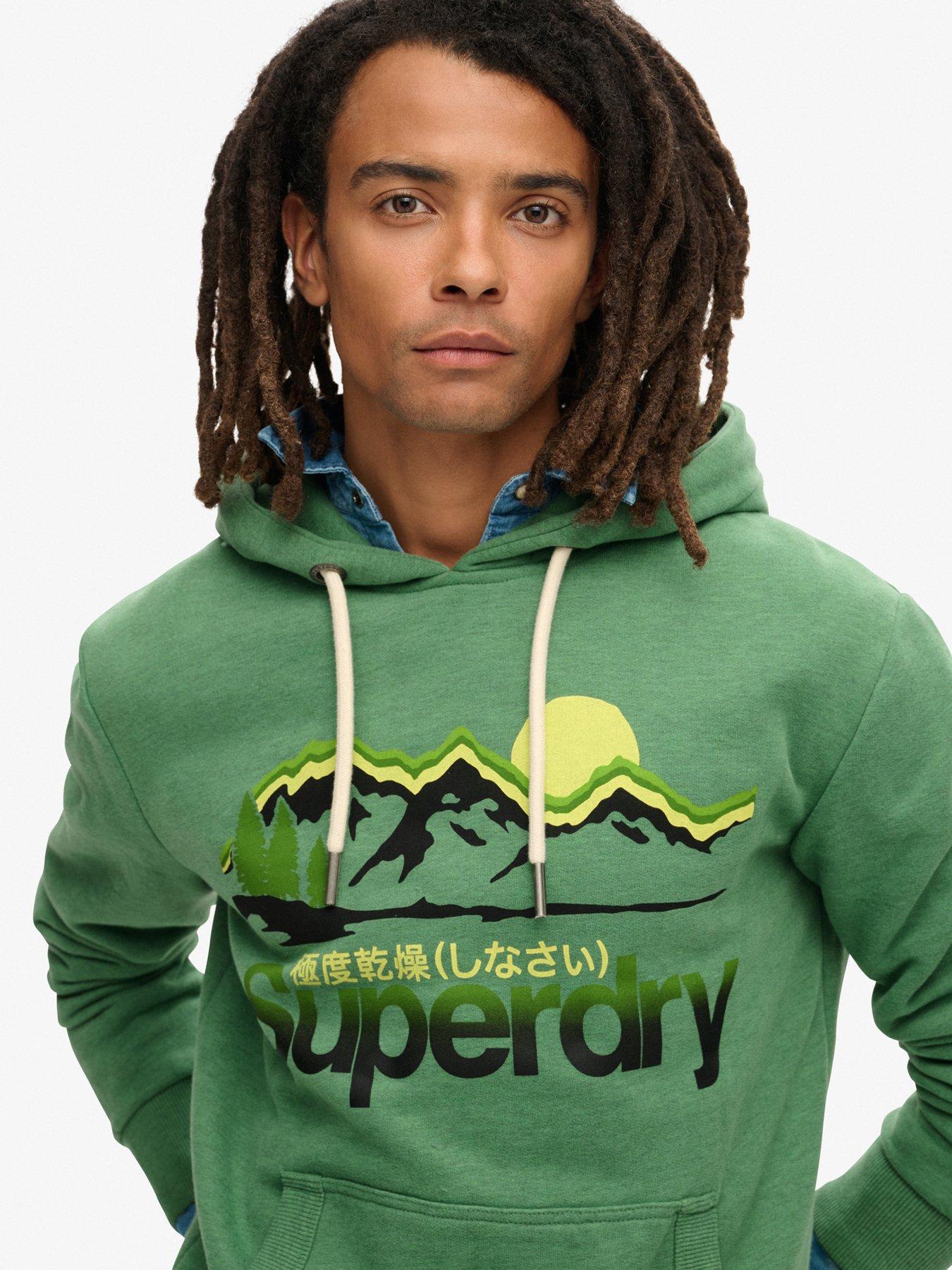Image 4 of 6 of Superdry Original Great Outdoors Graphic Hoodie - Green