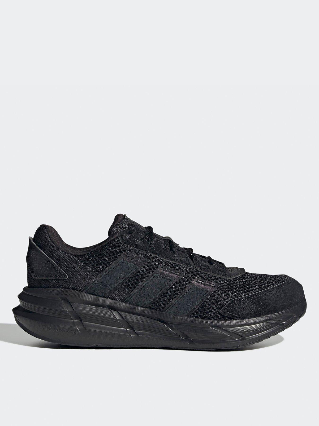 front image of adidas-sportswear-mens-astrastar-trainers-black