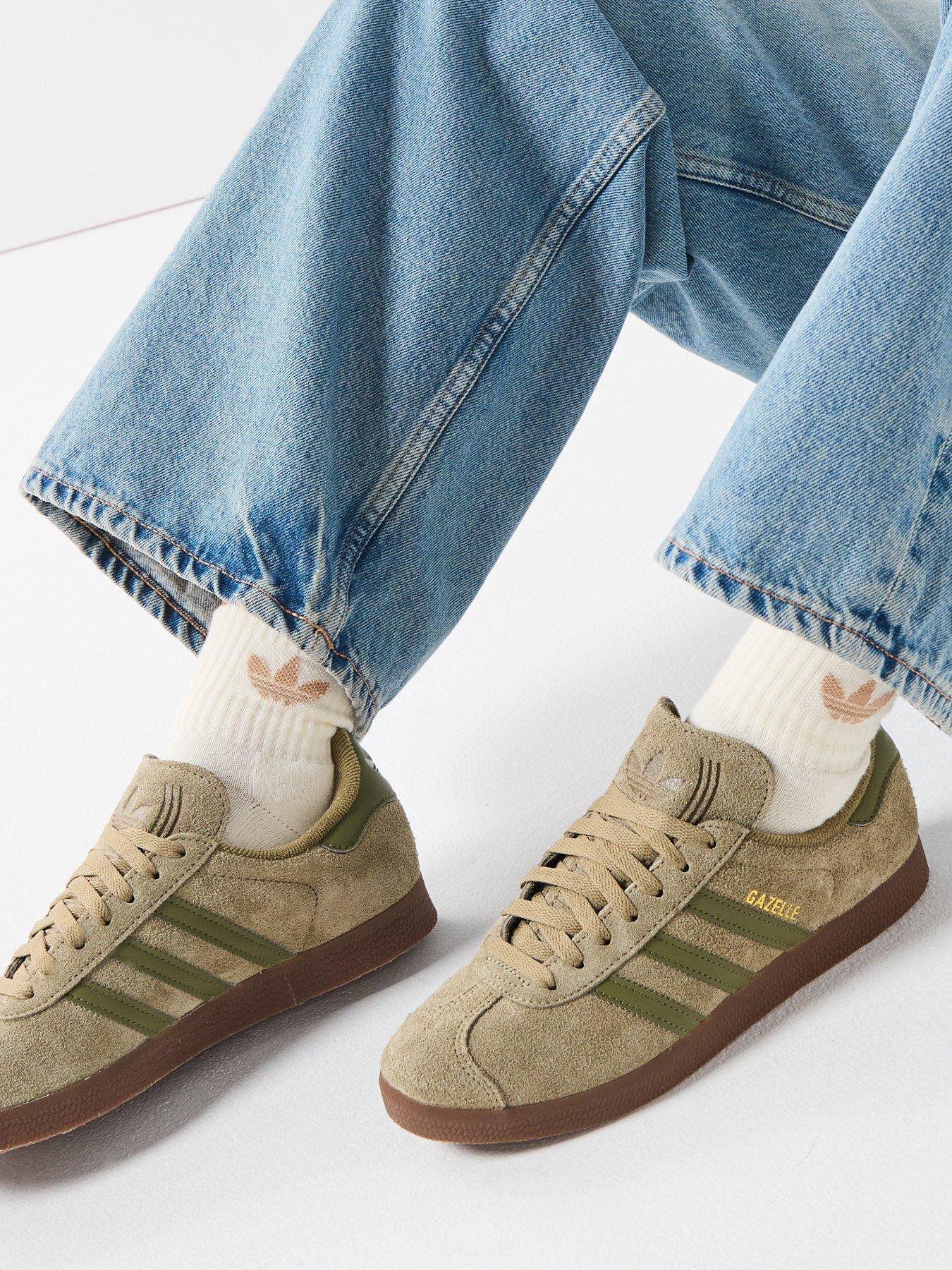 adidas Originals Unisex Gazelle Trainers - Khaki | Littlewoods