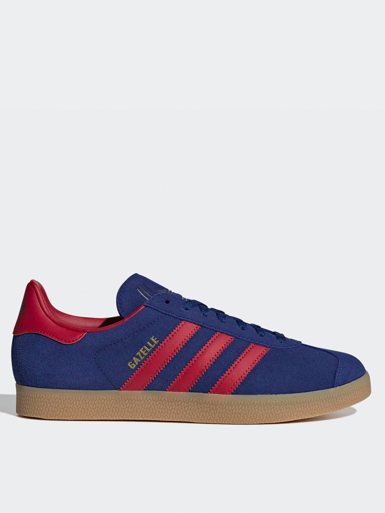  image of adidas-originals-mens-gazelle-trainers-blue