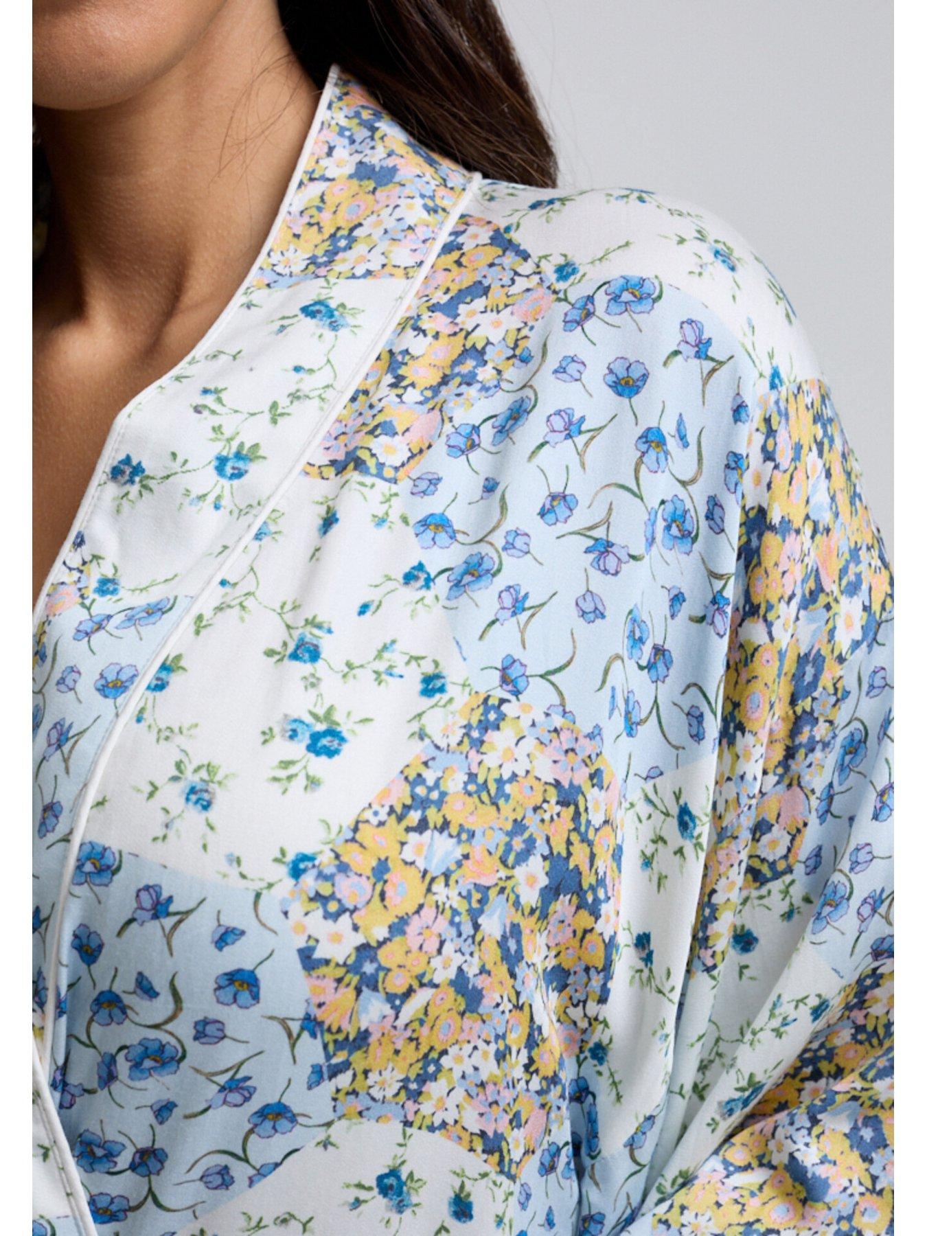  image of lily-lionel-corina-summer-patchwork-print-robe-ecru-multi