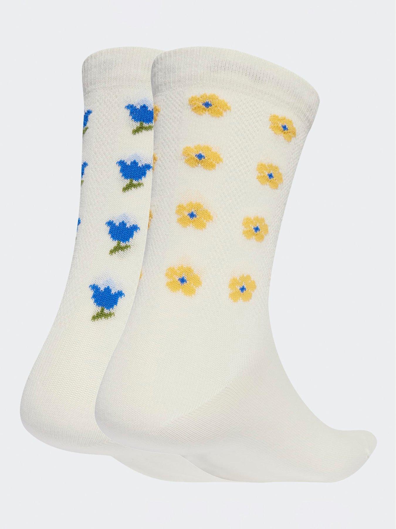 Image 2 of 4 of adidas Originals Women's Liberty Crew Socks 2 Pack - Off White