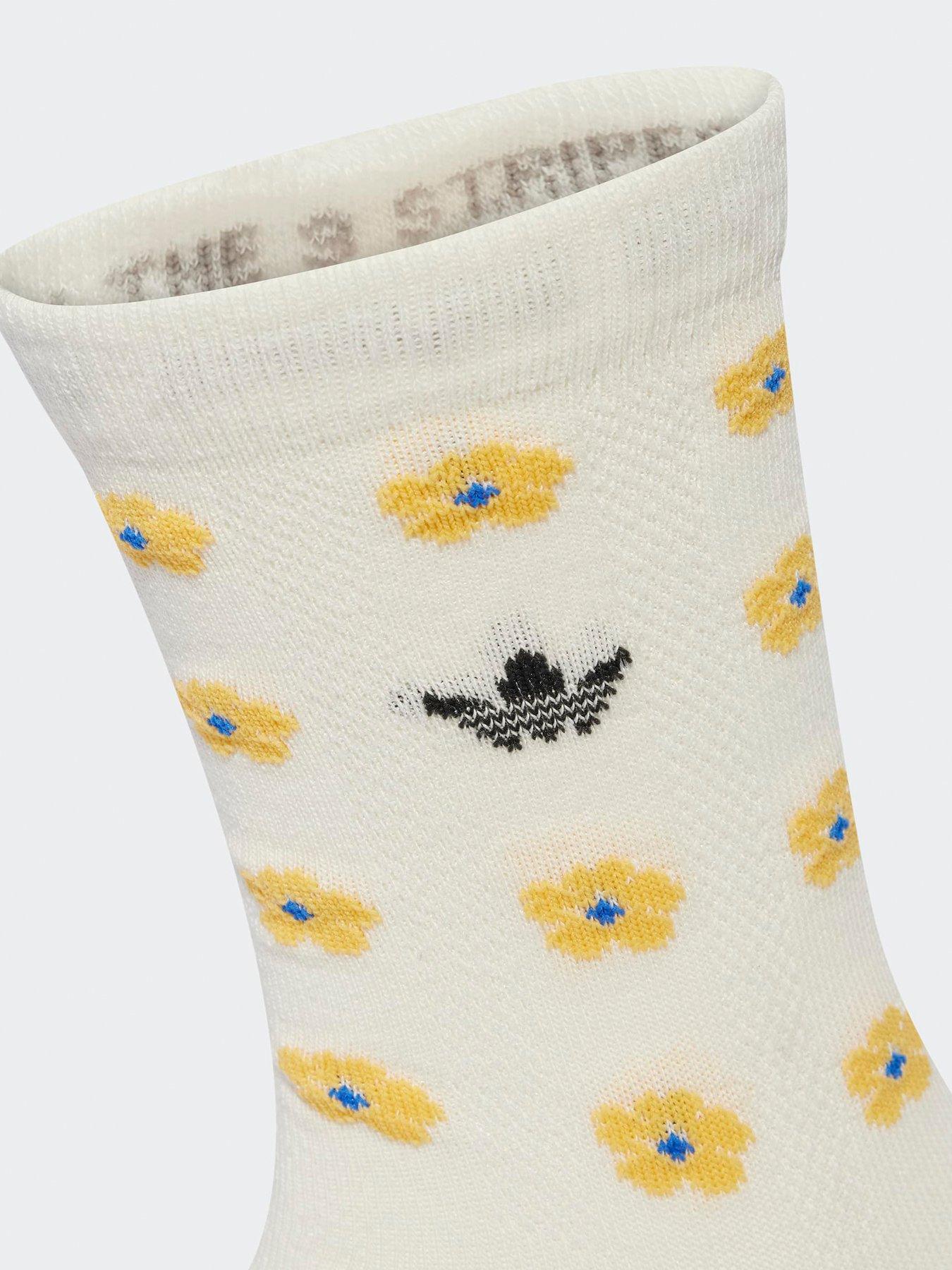 Image 3 of 4 of adidas Originals Women's Liberty Crew Socks 2 Pack - Off White