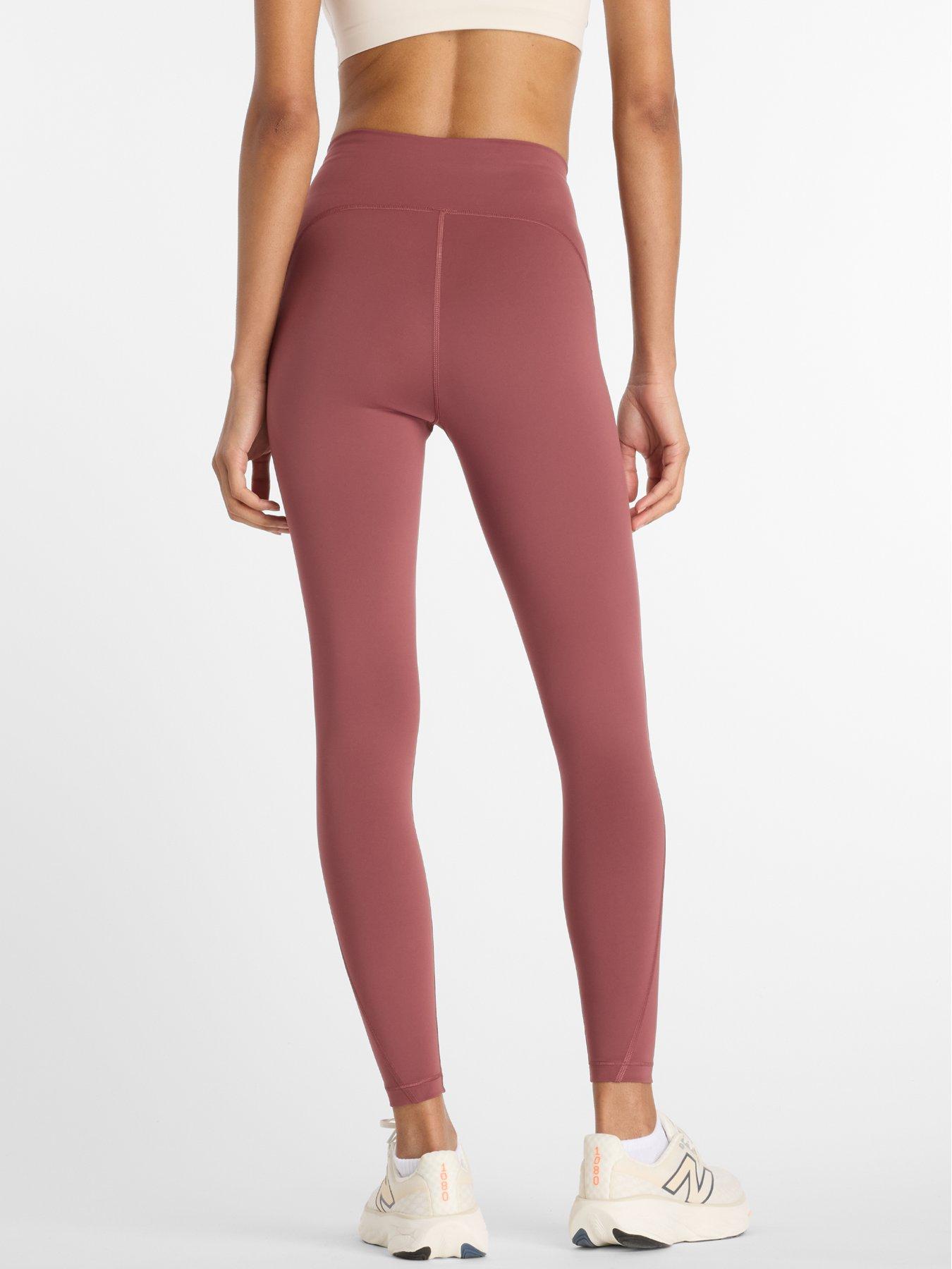 Image 2 of 6 of New Balance Womens Running Sleek 25Inch High Rise Tights - Red