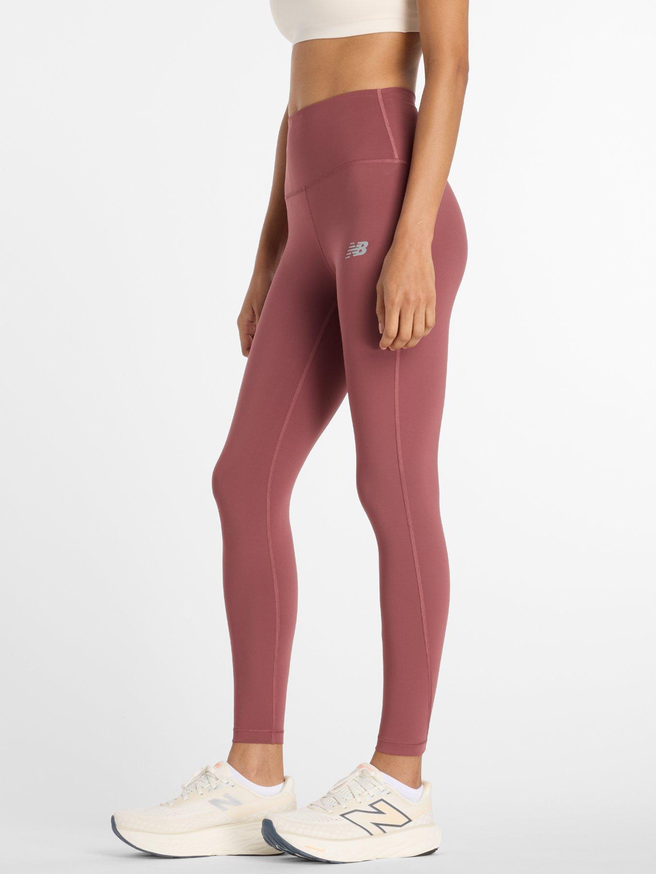Image 5 of 6 of New Balance Womens Running Sleek 25Inch High Rise Tights - Red