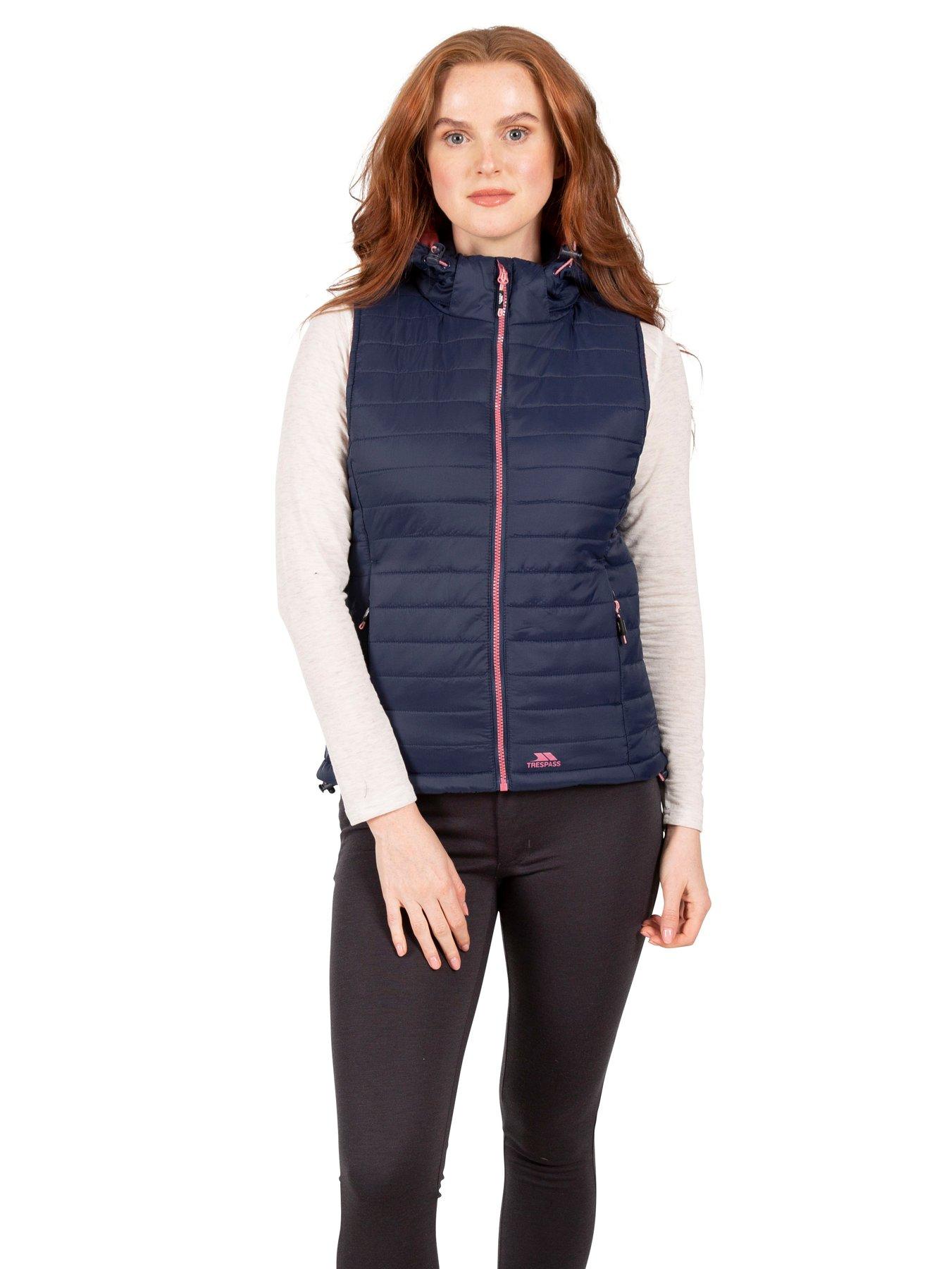 undefined Ladies Aretha Casual Gilet -navy Dusty Rose