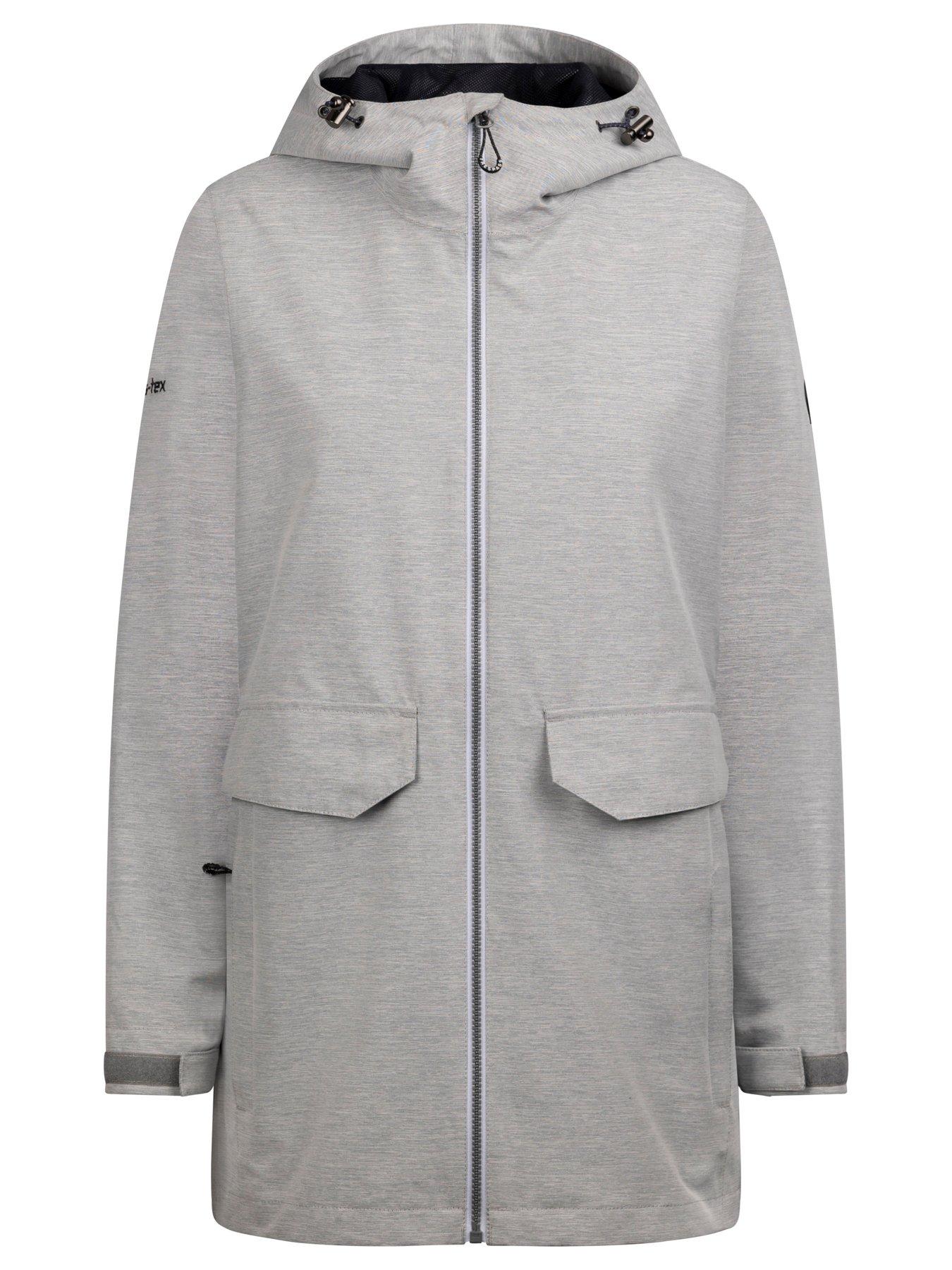 undefined Ladies Crystals Tp75 Rainwear Jacket - Platinum Marl