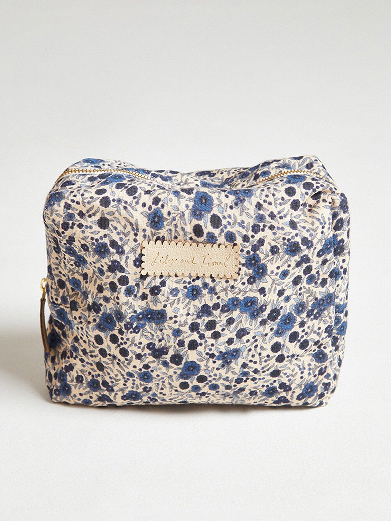 undefined Maya Aster Print Cosmetic Bag  - Blue