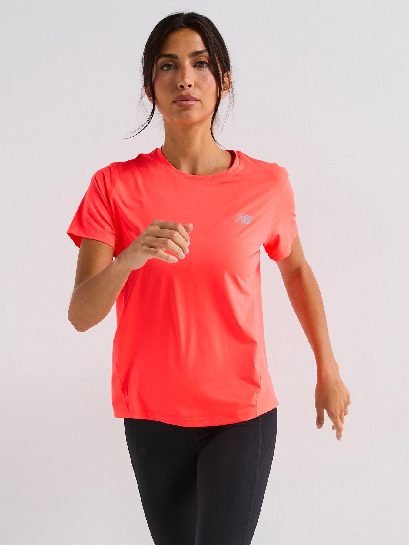 New Balance Womens Running Race Day T-Shirt - Red