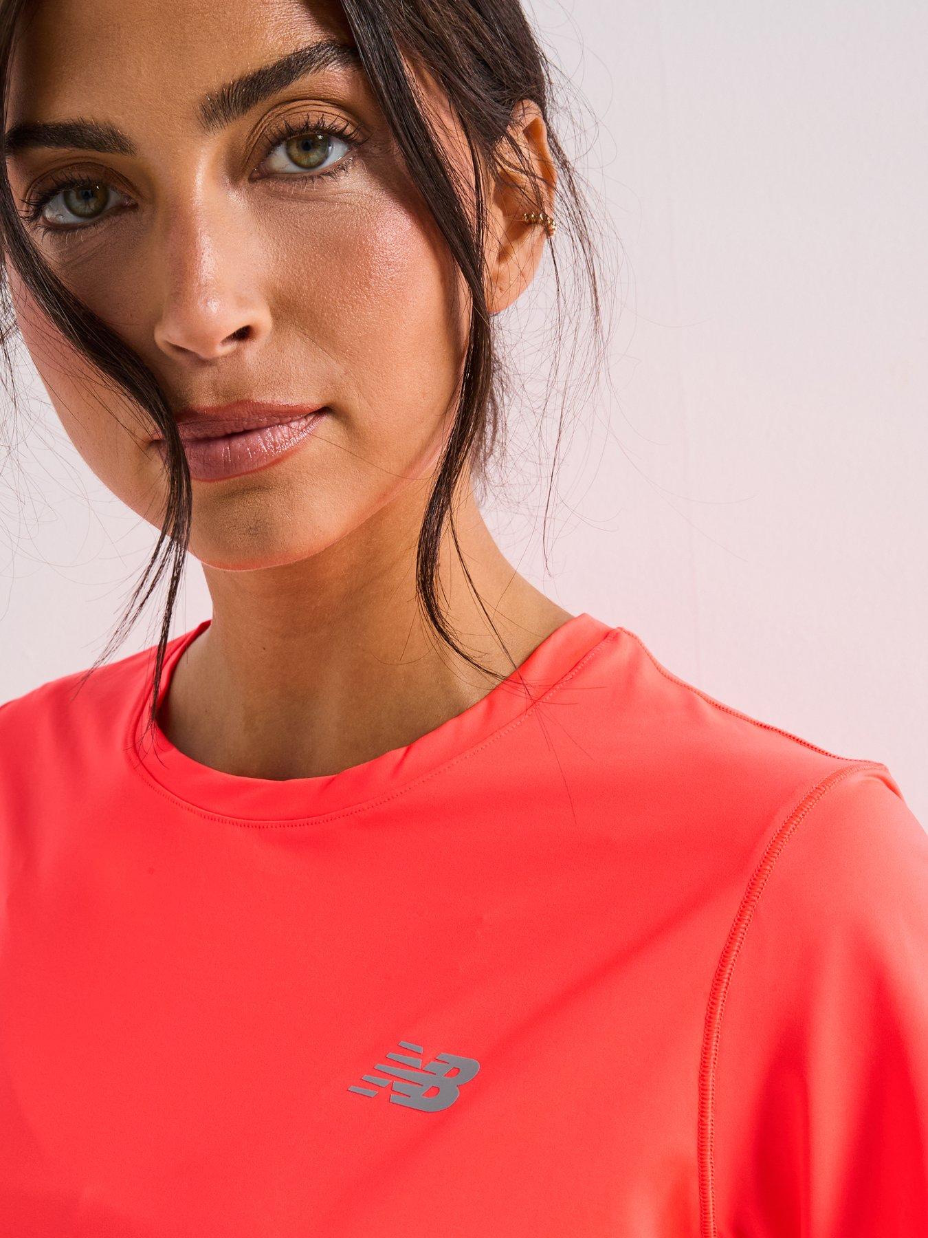 Image 4 of 6 of New Balance Womens Running Race Day T-Shirt - Red