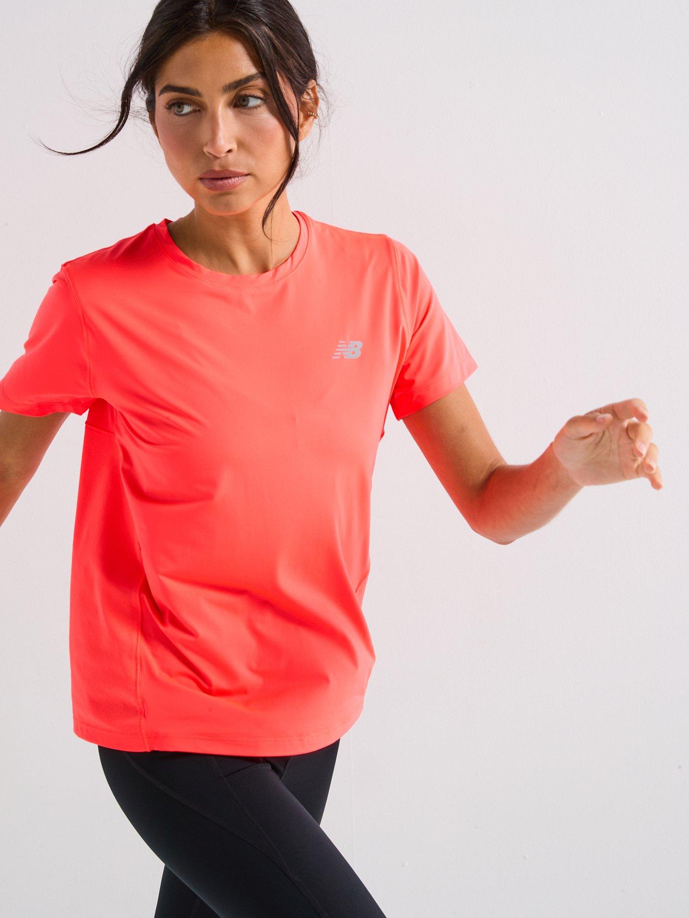 Image 5 of 6 of New Balance Womens Running Race Day T-Shirt - Red