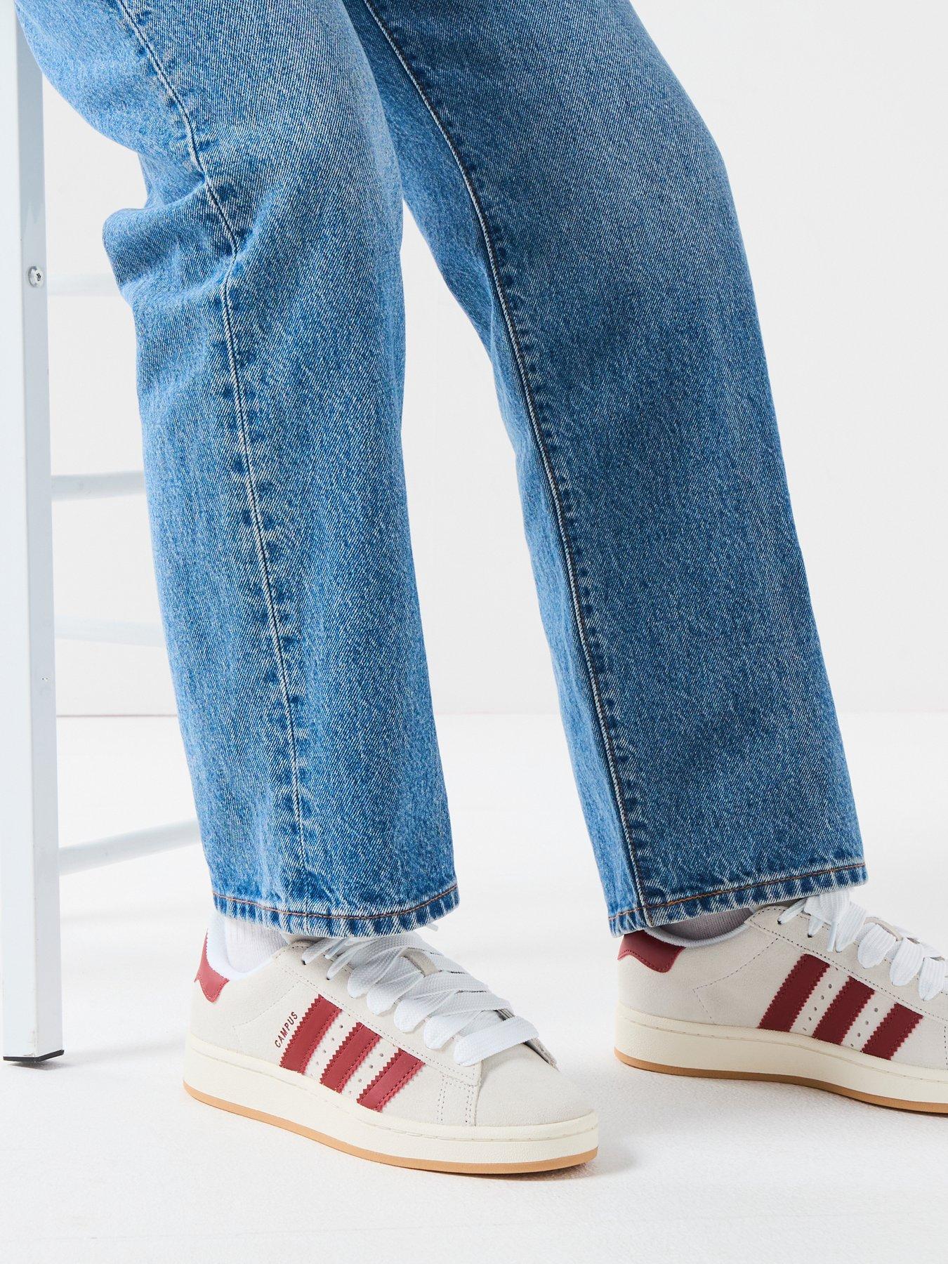 undefined Women's Campus 00S Trainers - Burgundy/Off White