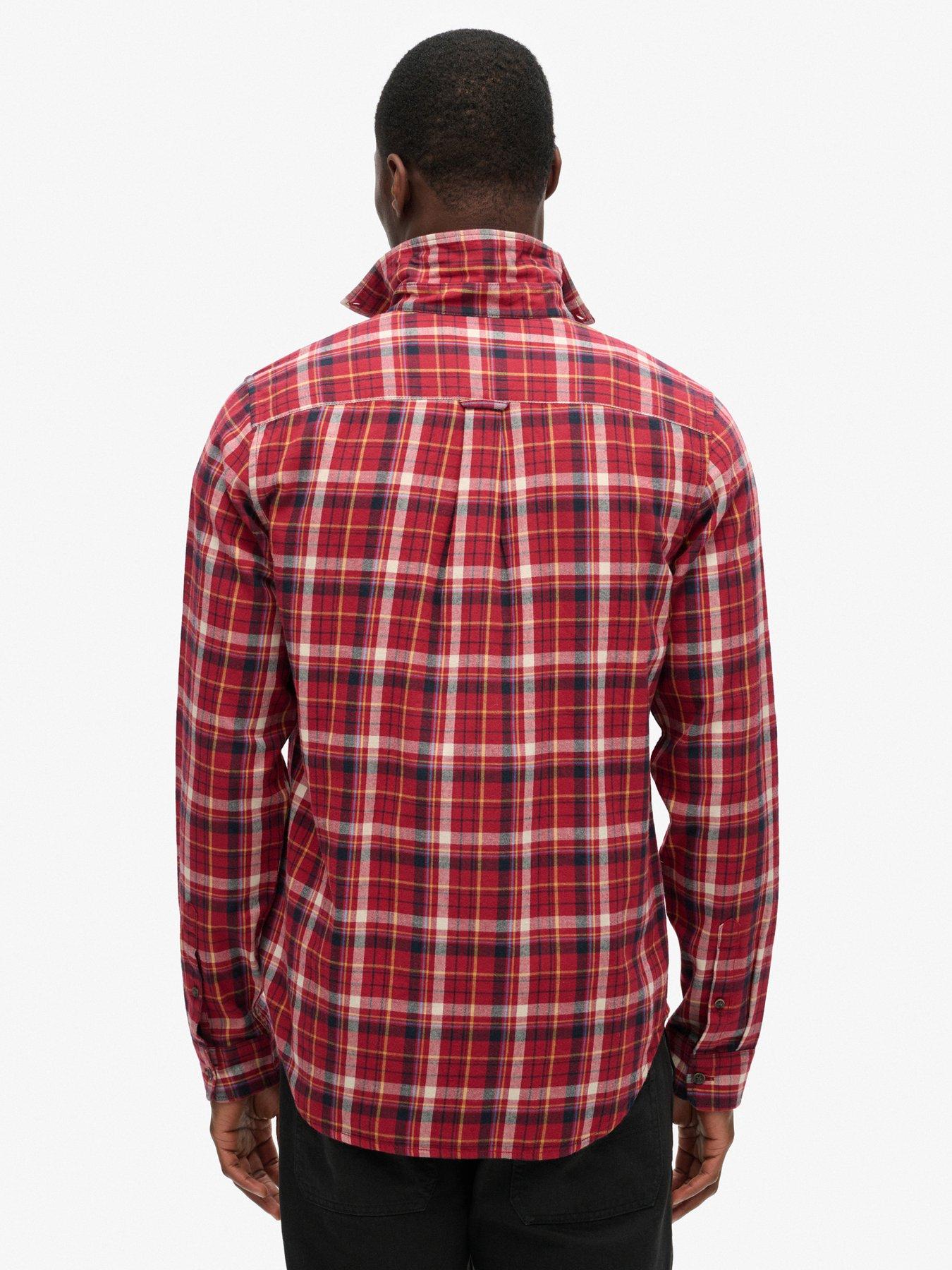  image of superdry-original-vintage-check-shirt-red