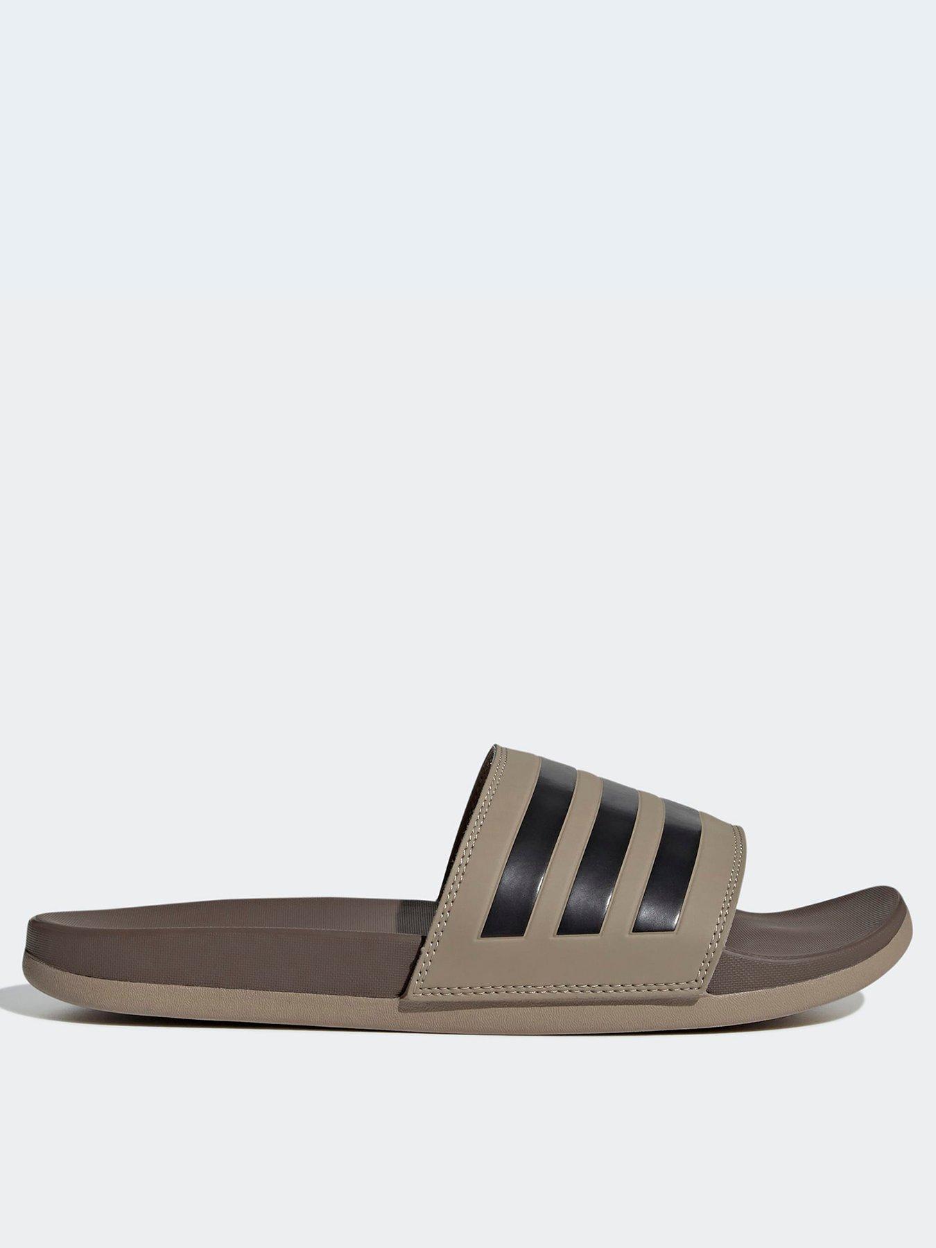 adidas-sportswear-mens-adilette-comfort-sliders-brown