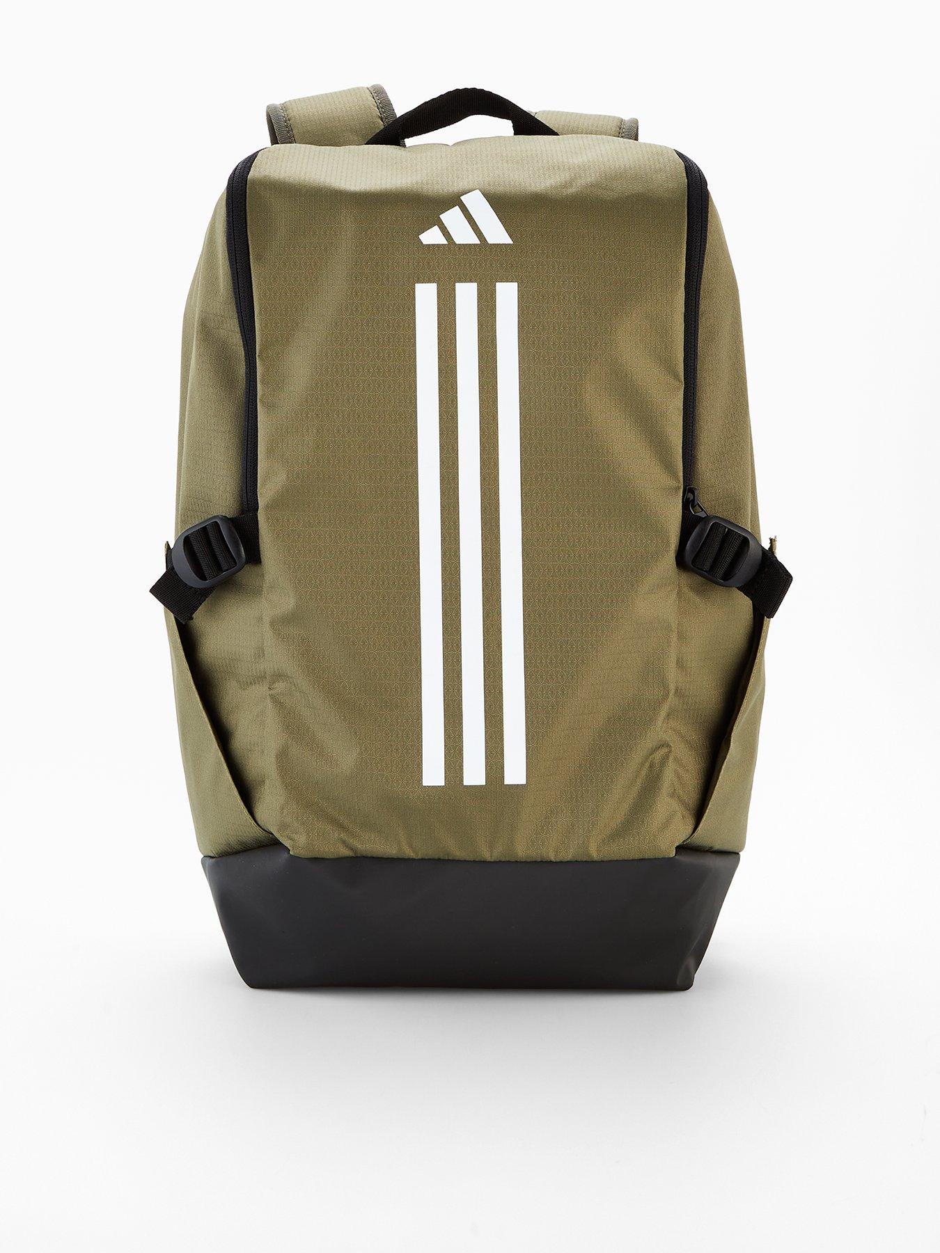 adidas Sportswear Men's 3 Stripe Backpack - Khaki - Green