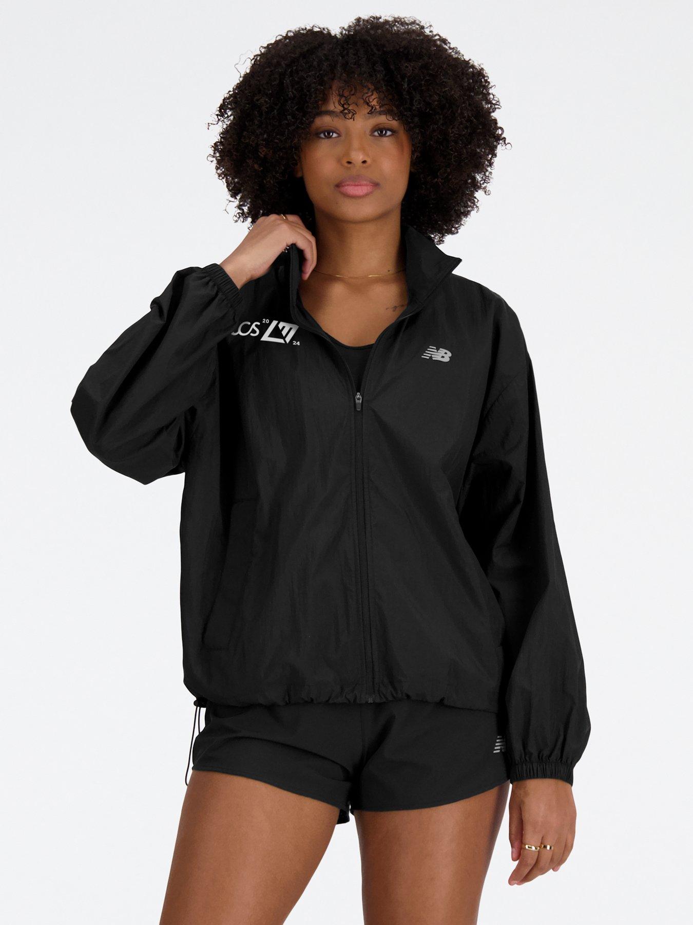 New Balance Womens Running Packable Jacket - Black
