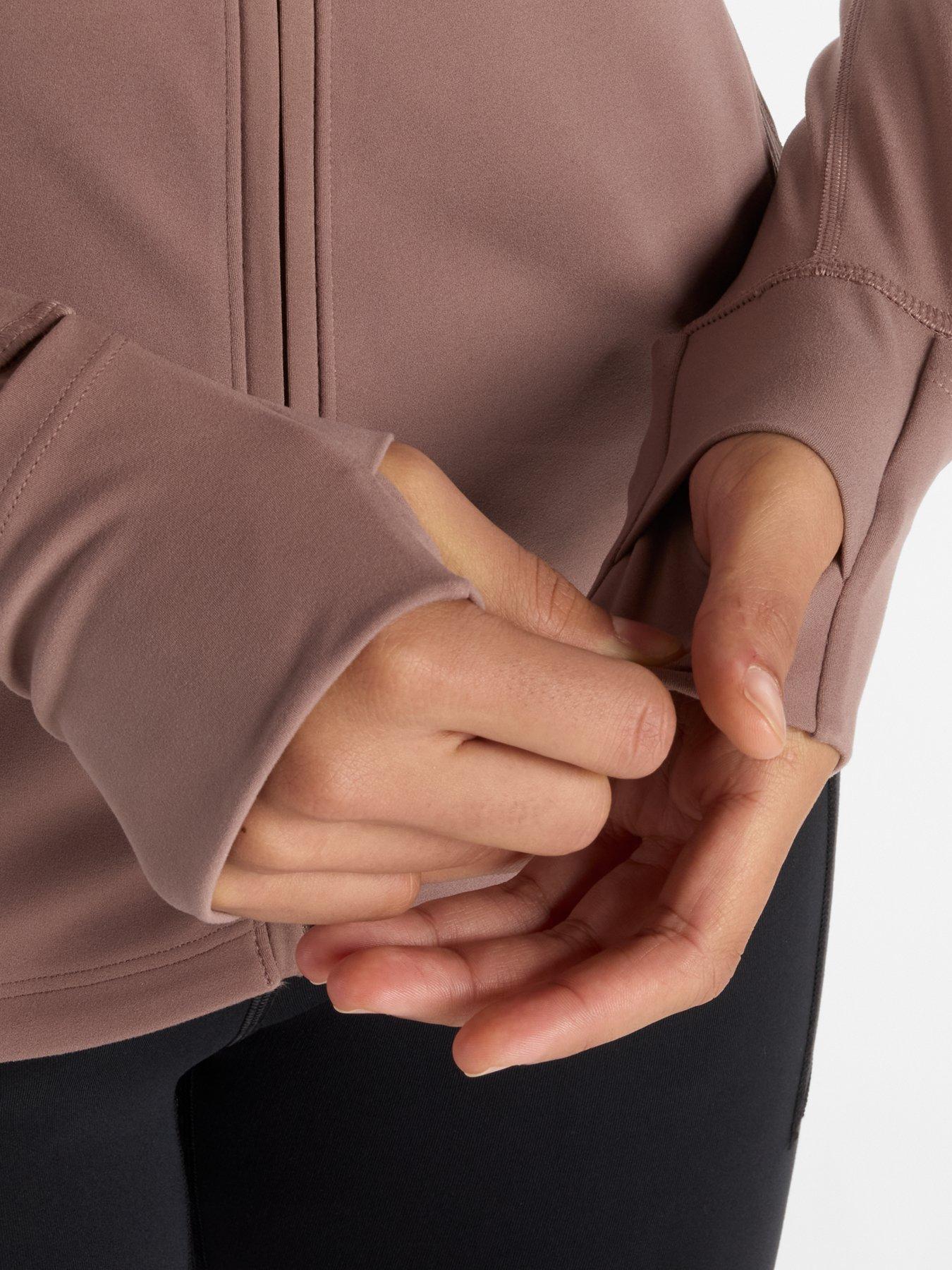 Image 6 of 6 of New Balance Womens Training Harmony Full Zip Jacket - Brown