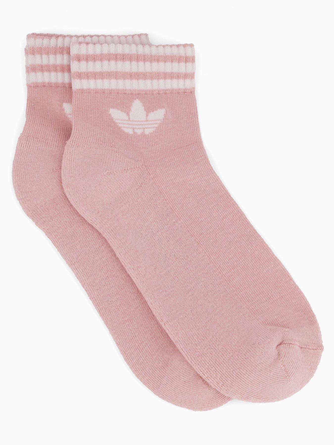 stillFront image of adidas-originals-womens-3-stripe-ankle-socks-3-pack-multi