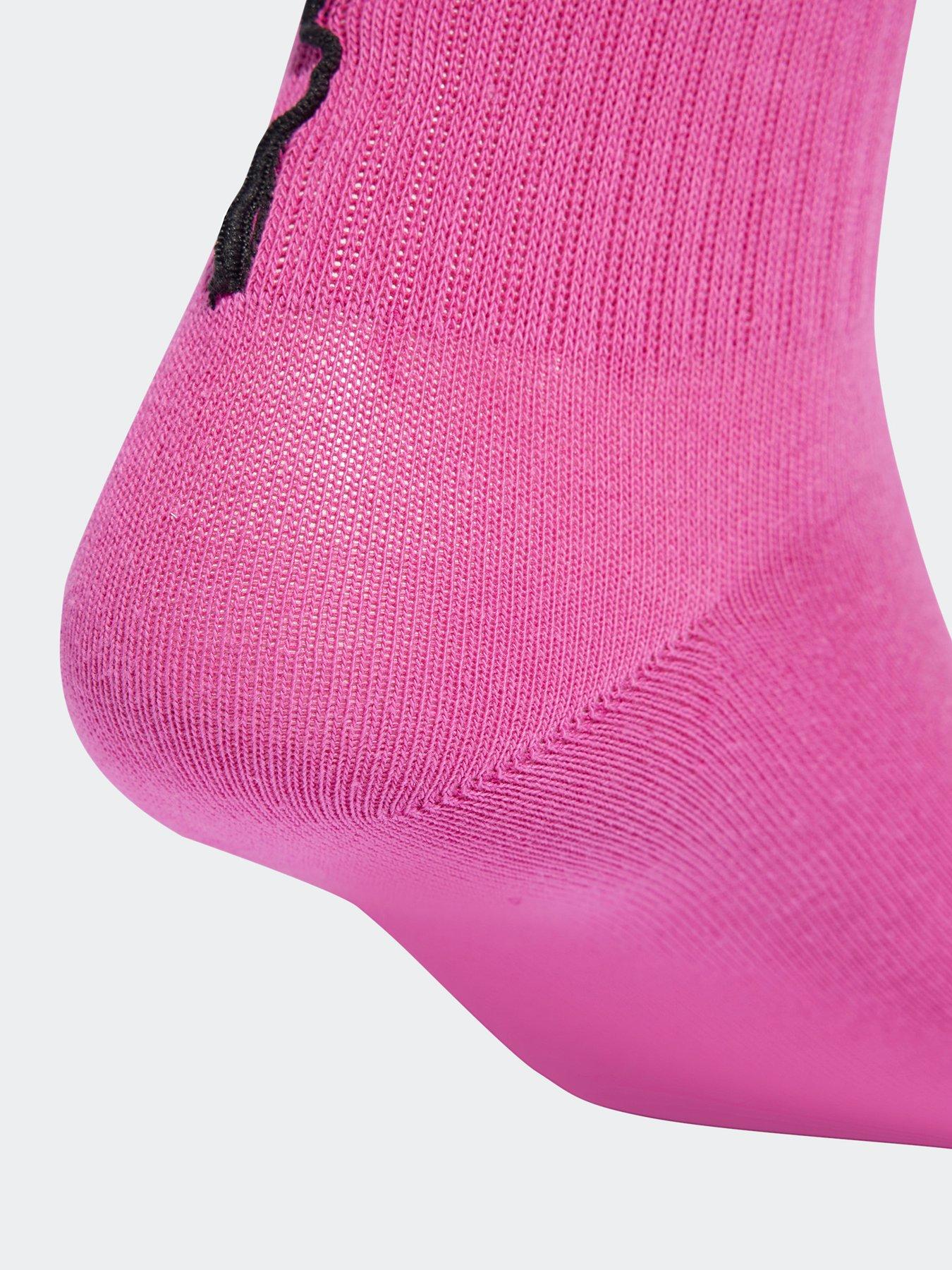 Image 3 of 3 of adidas Originals Women's Ruffle Crew Socks 2 Pack - Pink / Black