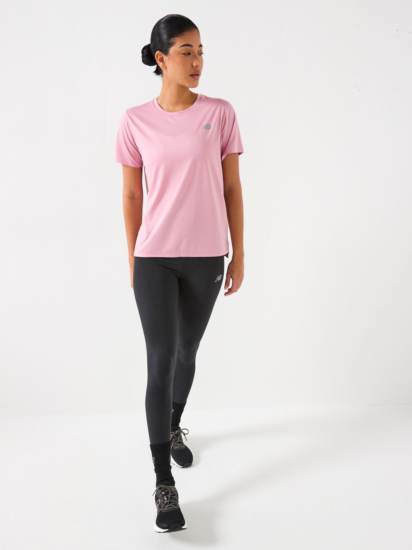  image of new-balance-womens-running-essential-t-shirt-pink