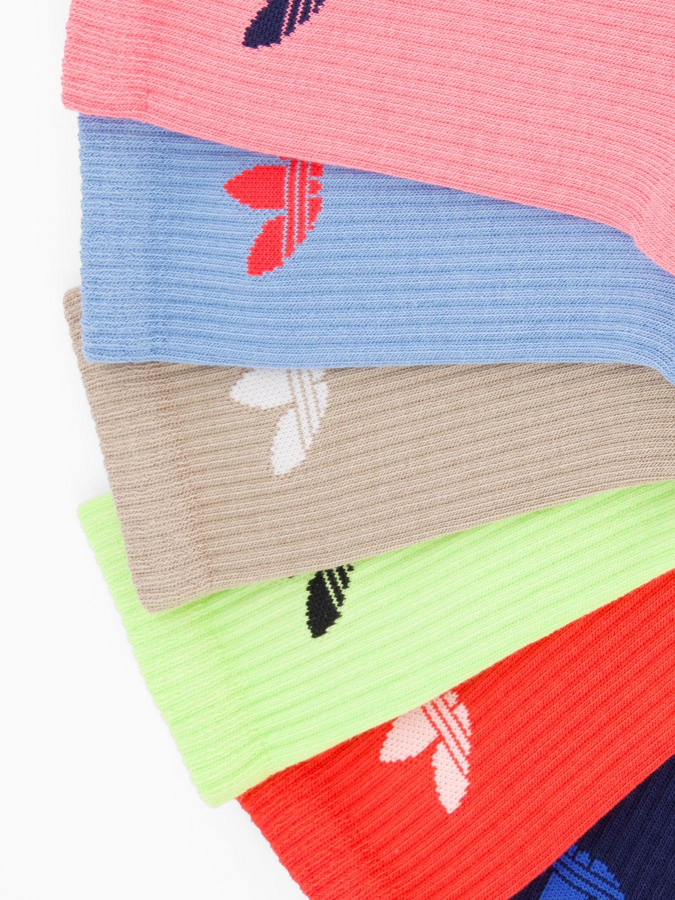 Image 3 of 3 of adidas Originals Unisex Trefoil Crew Sock 6 Pack - Multi