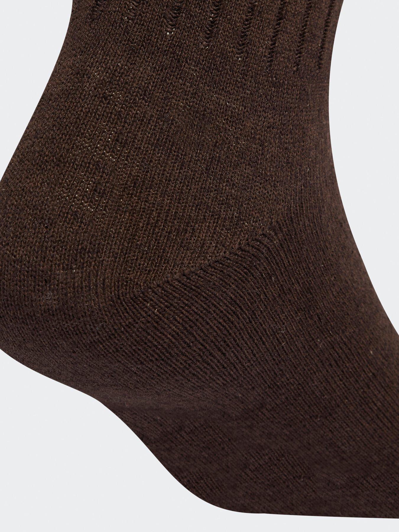 Image 4 of 4 of adidas Originals Unisex 3 Stripe Crew Socks 2 Pack - Beige