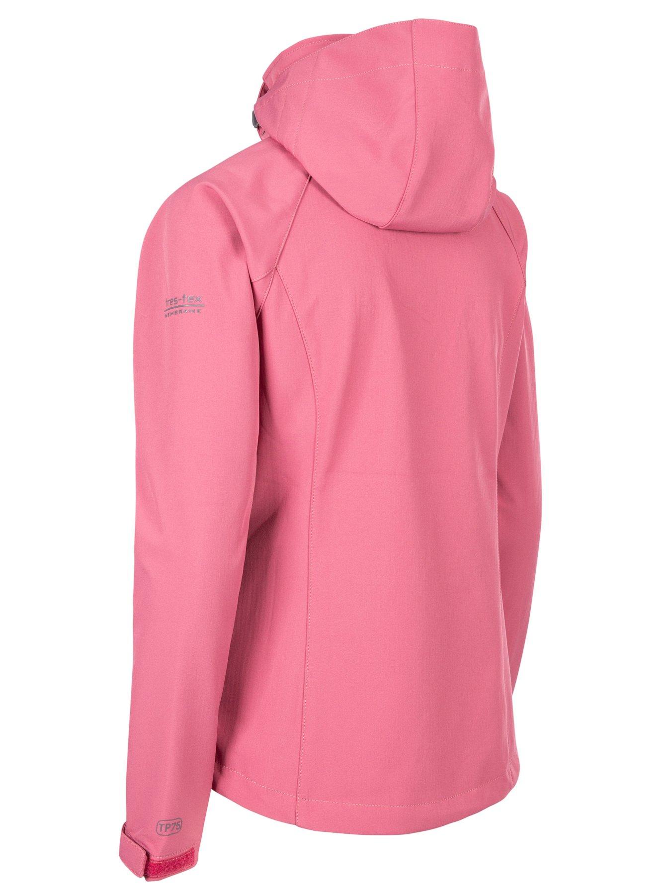  image of trespass-ladies-bela-softshell-jacket-rose-blush