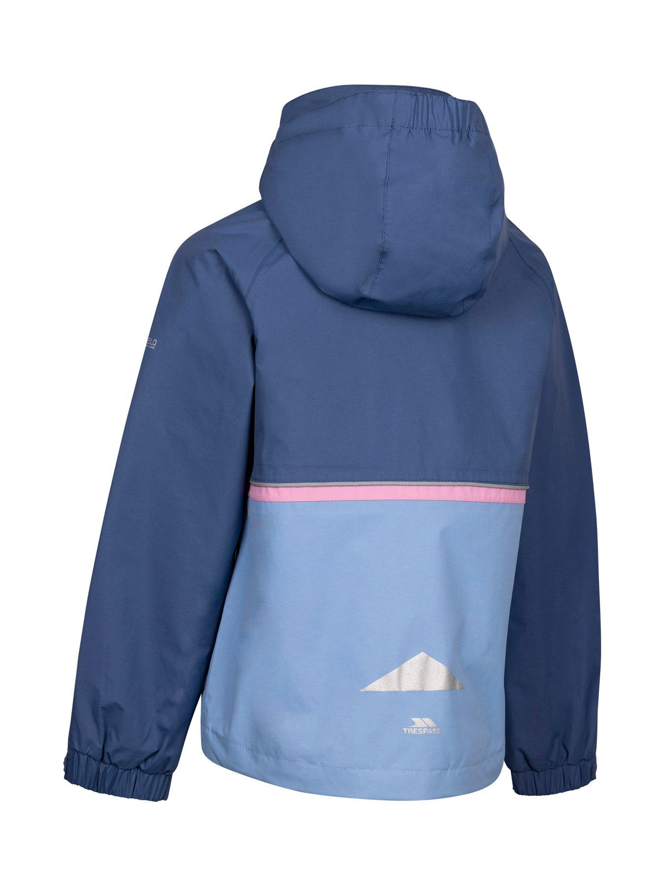  image of trespass-girls-allora-rain-jacket-tp50--tone-blue