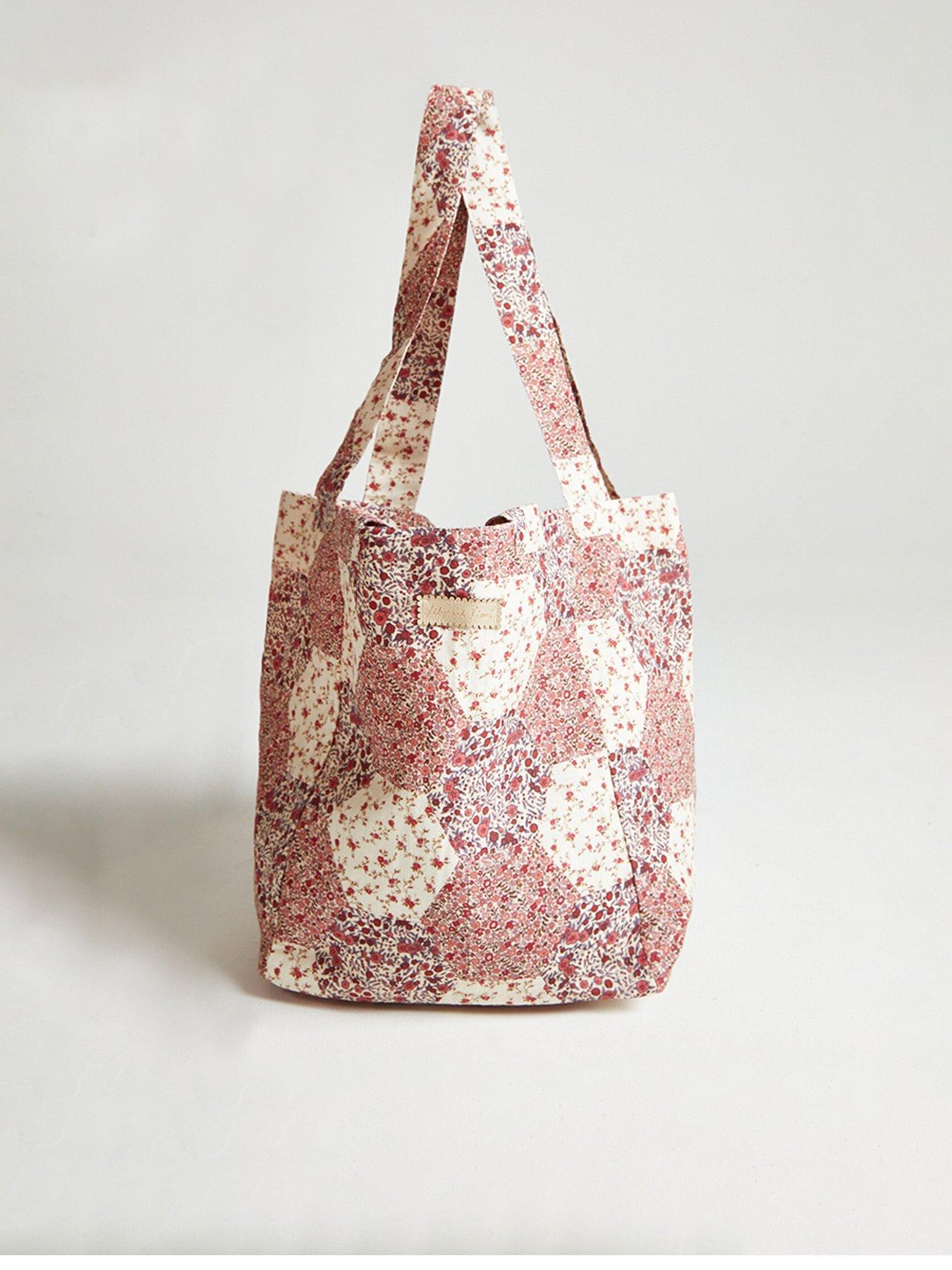  image of lily-lionel-tara-patchwork-tote-bag-pink
