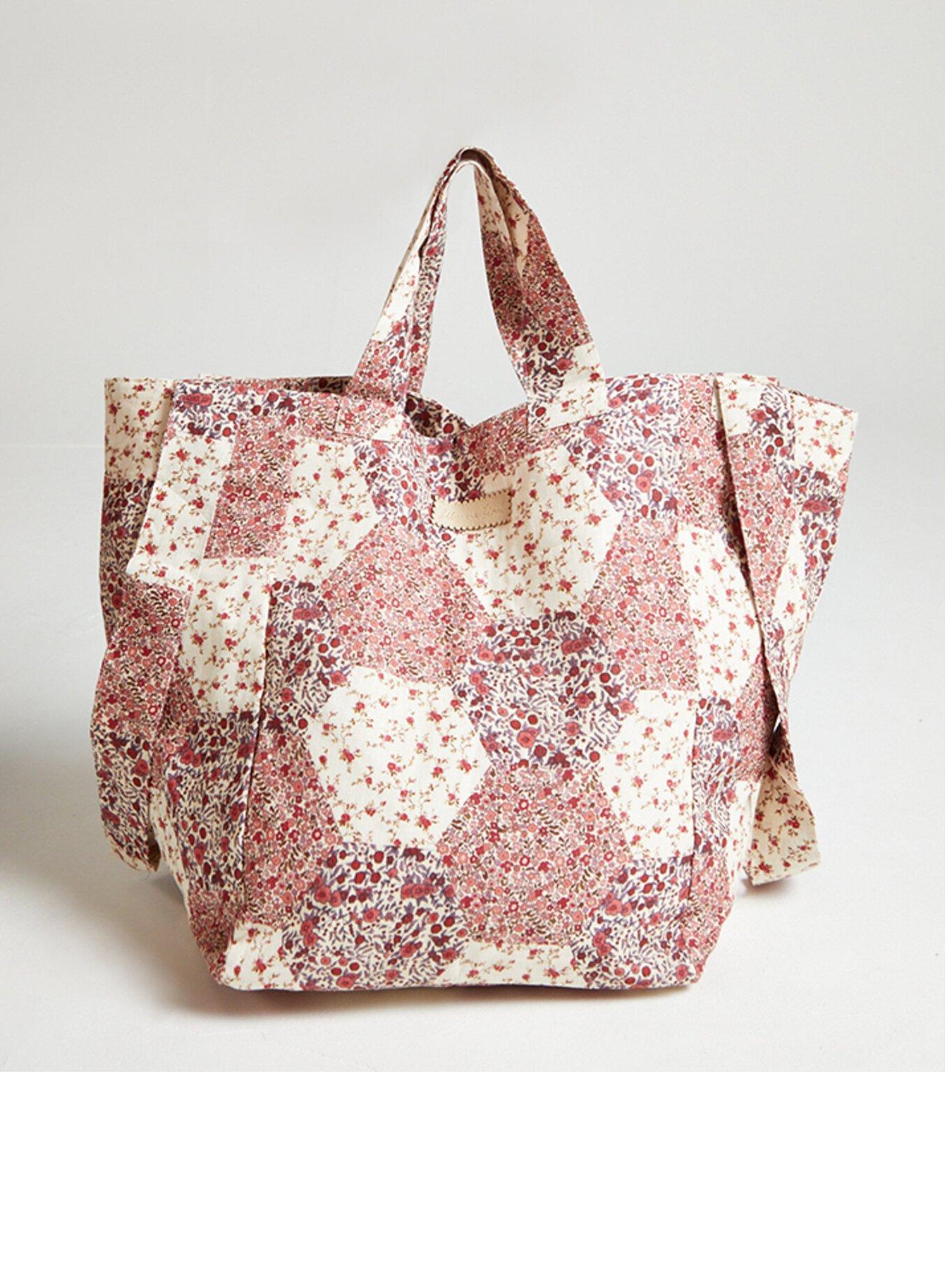  image of lily-lionel-tara-patchwork-tote-bag-pink