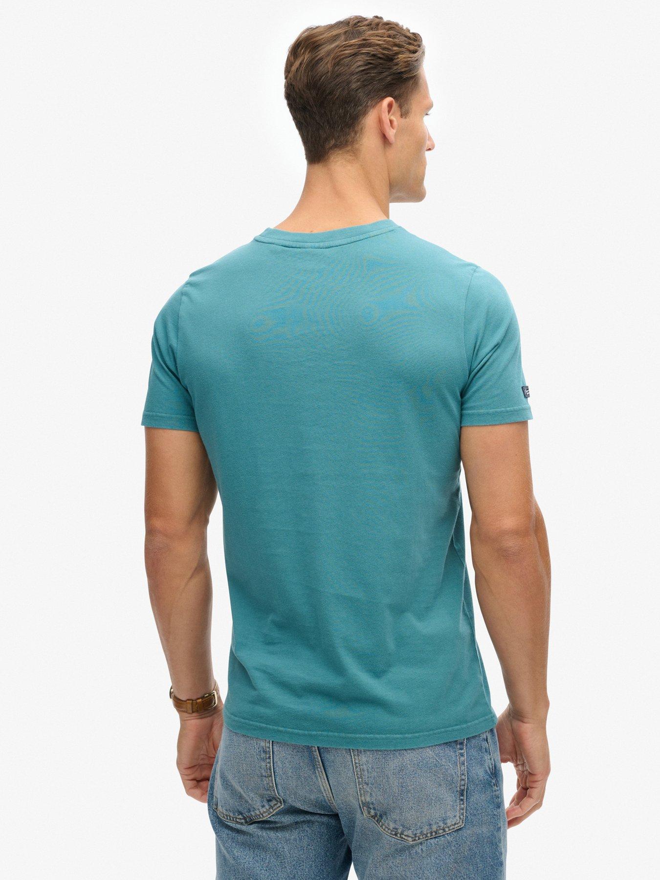  image of superdry-neon-vl-graphic-t-shirt-blue