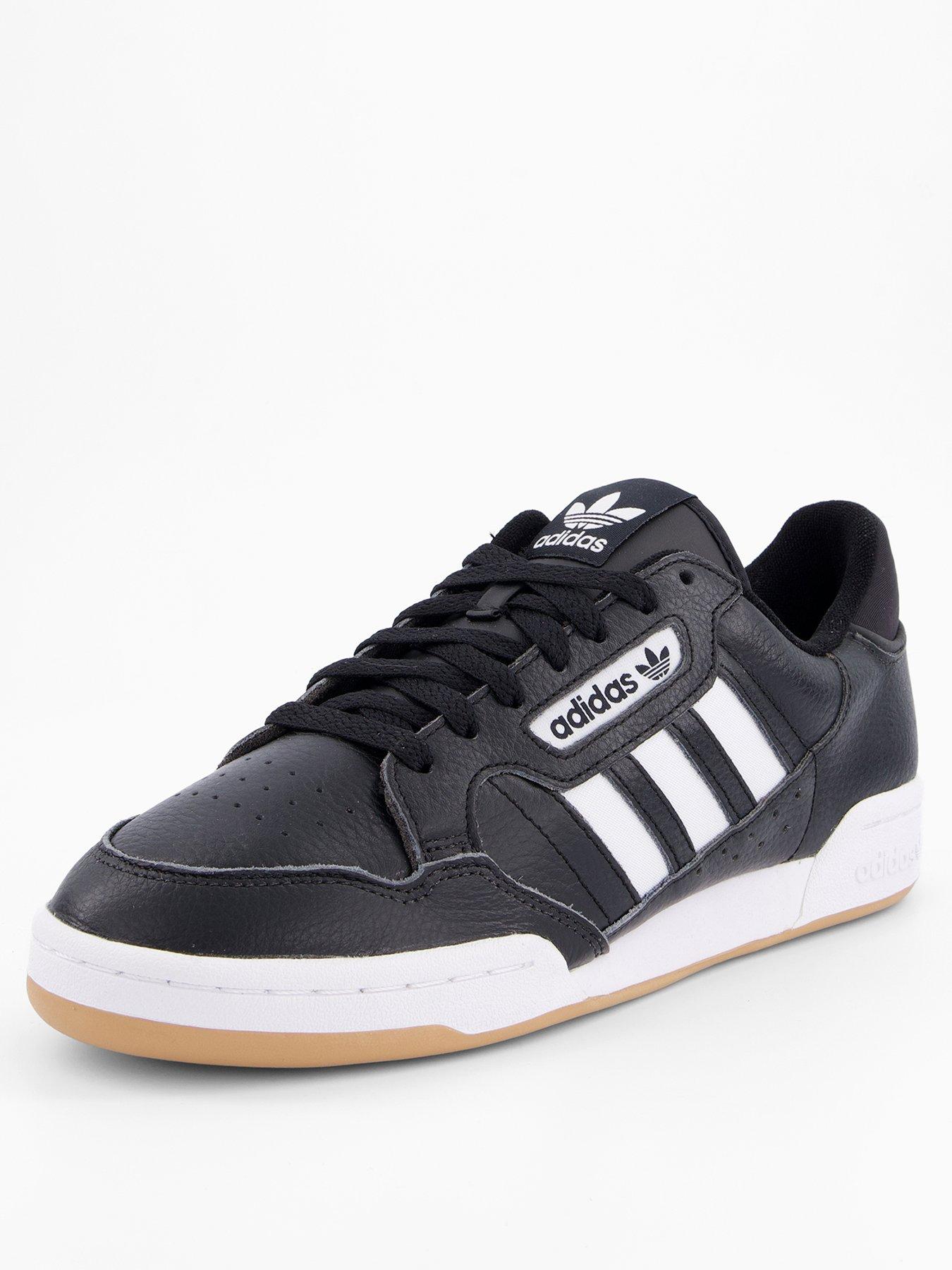 Image 2 of 7 of adidas Originals Men's Continental 80 Stripes Trainers - Black