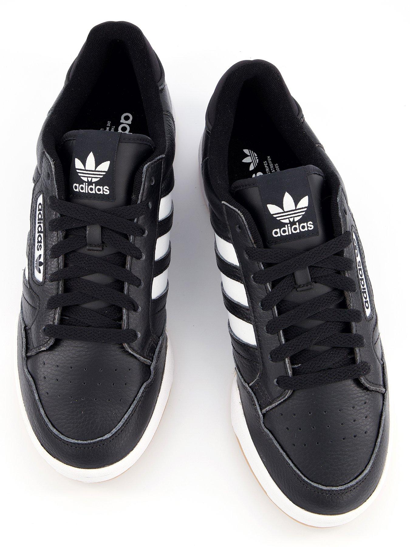 Image 3 of 7 of adidas Originals Men's Continental 80 Stripes Trainers - Black