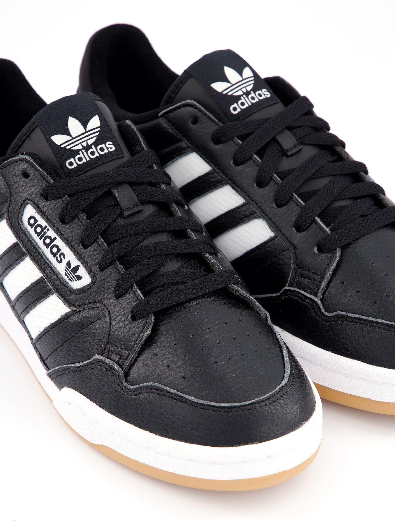 Image 5 of 7 of adidas Originals Men's Continental 80 Stripes Trainers - Black