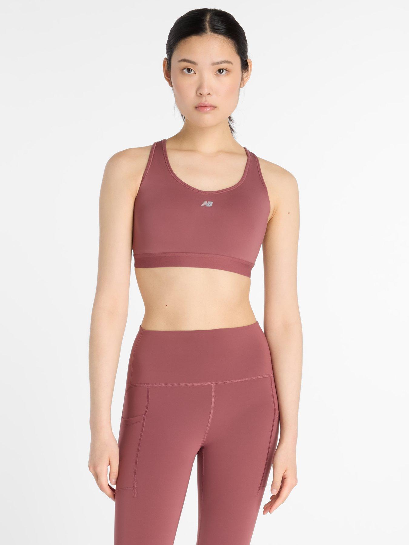 undefined Womens Running Essential High Support Sports Bra - Red