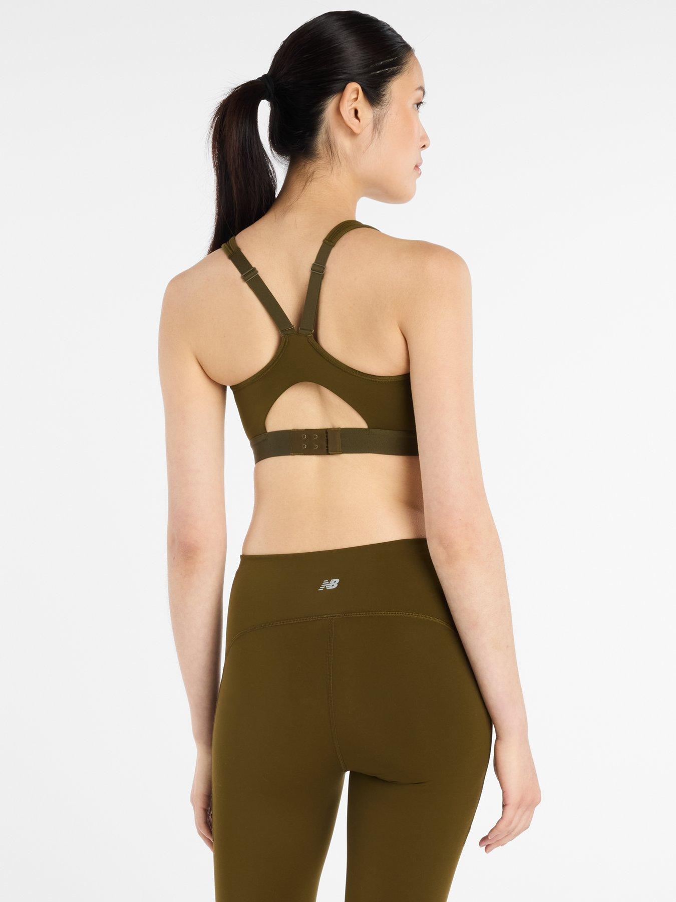 stillFront image of new-balance-womens-running-essential-high-support-sports-bra-brown