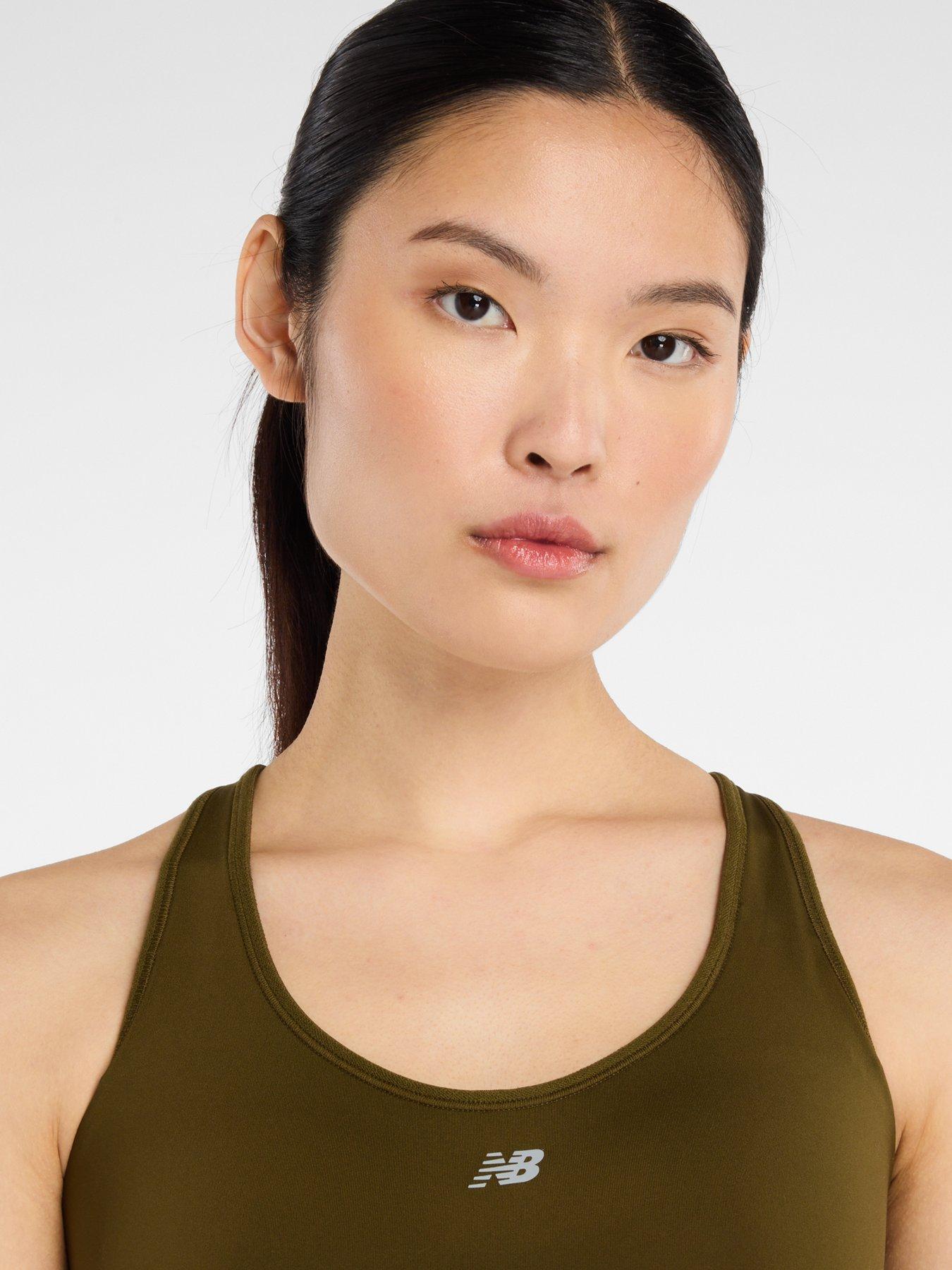  image of new-balance-womens-running-essential-high-support-sports-bra-brown