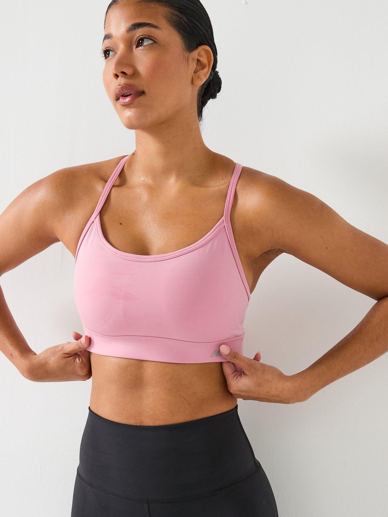 New Balance Womens Essential Yoga Bra - Pink