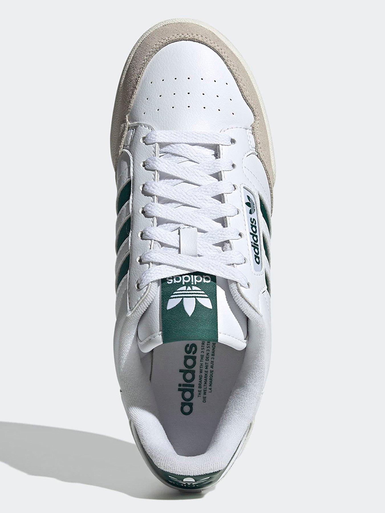 adidas Originals Men's Continental 80 Stripes Trainers - White | Littlewoods