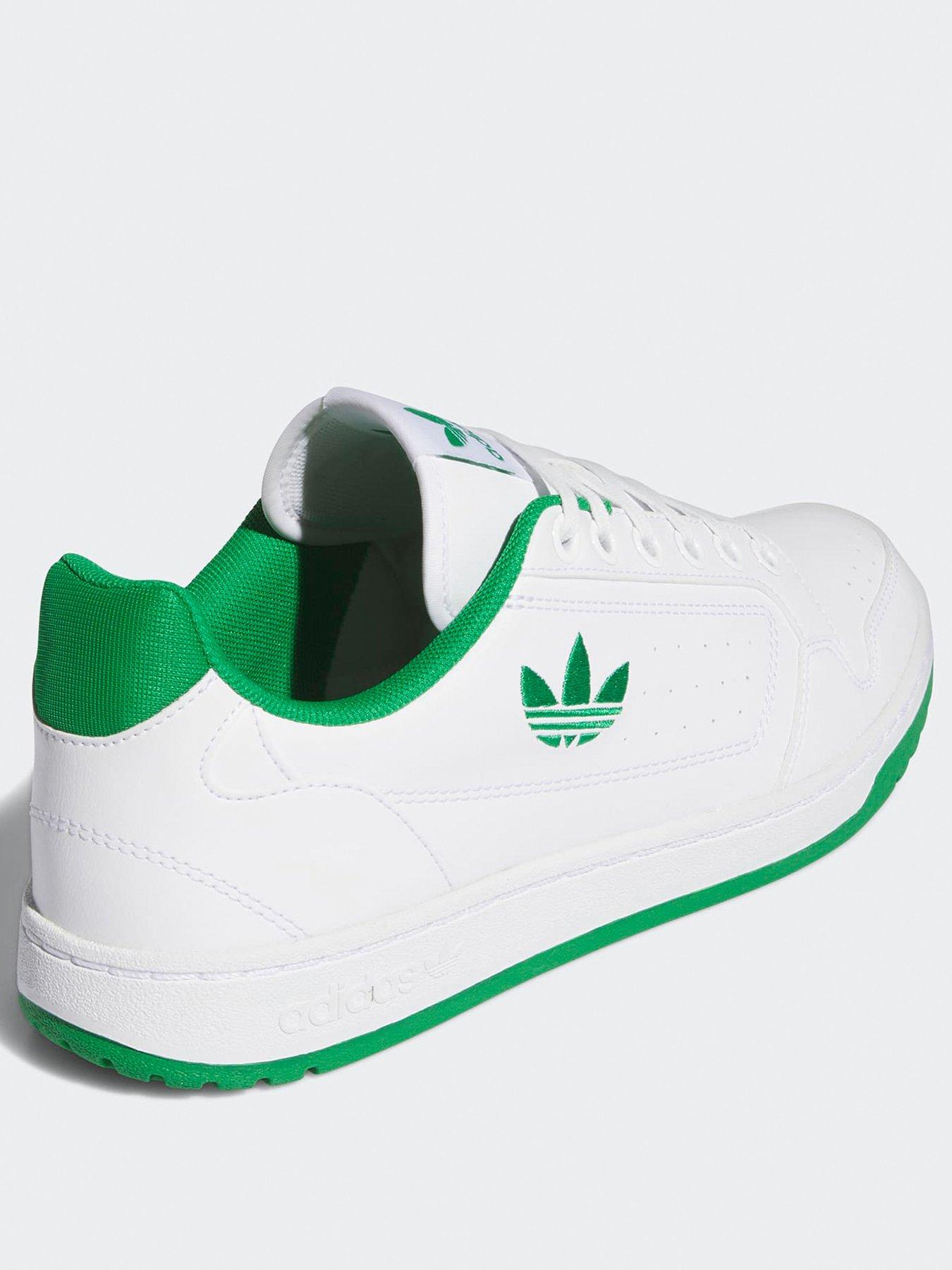 image of adidas-originals-mens-ny-90-trainers-whitegreen
