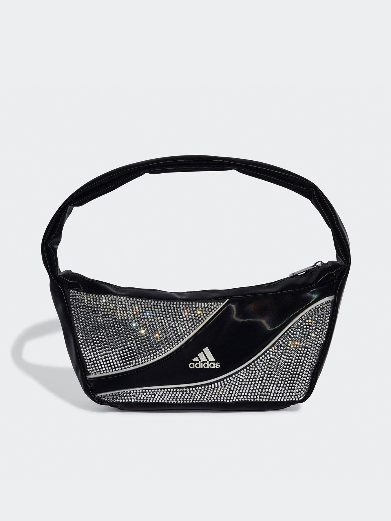 adidas Originals Womens Adilenium Rhinestone Shoulder Bag - Black
