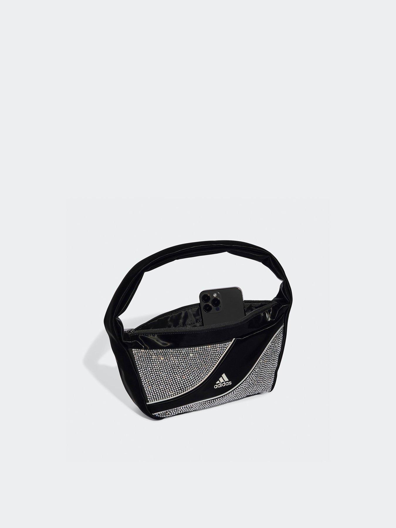 Image 3 of 4 of adidas Originals Womens Adilenium Rhinestone Shoulder Bag - Black
